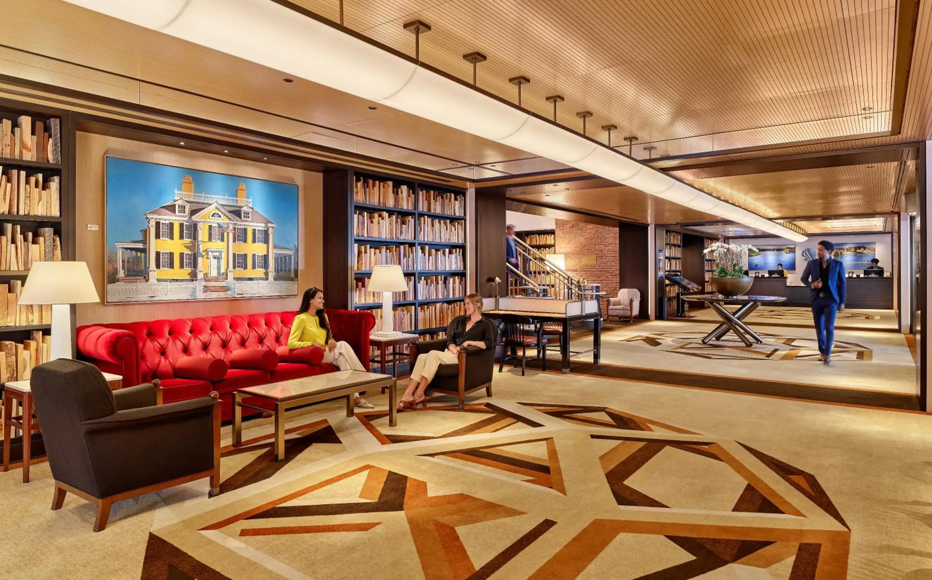 Lobby or reception in The Charles Hotel in Harvard Square Lobby or reception in The Charles Hotel in Harvard Square
