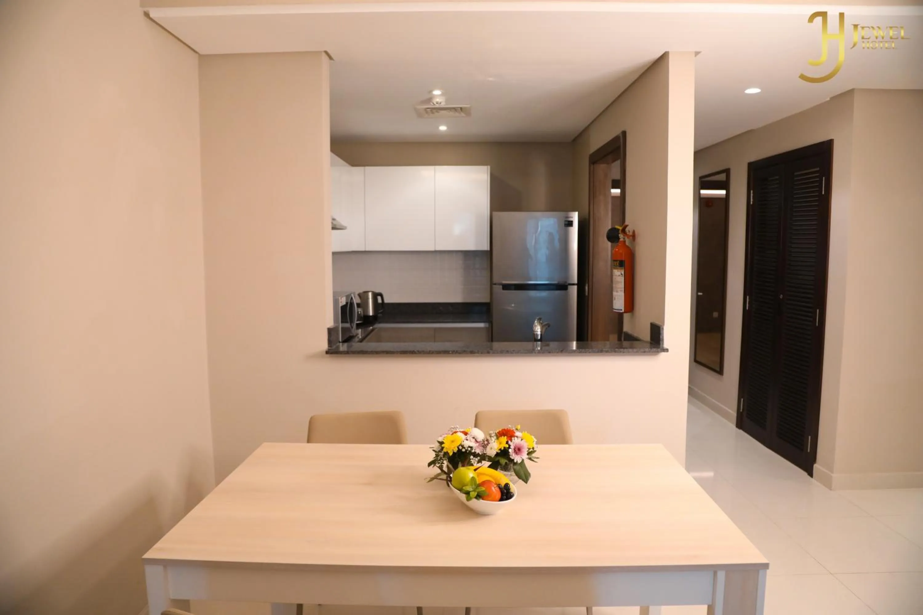 Kitchen or kitchenette in Sunday Luxury Downtown Adliya Formerly Jewel Hotel