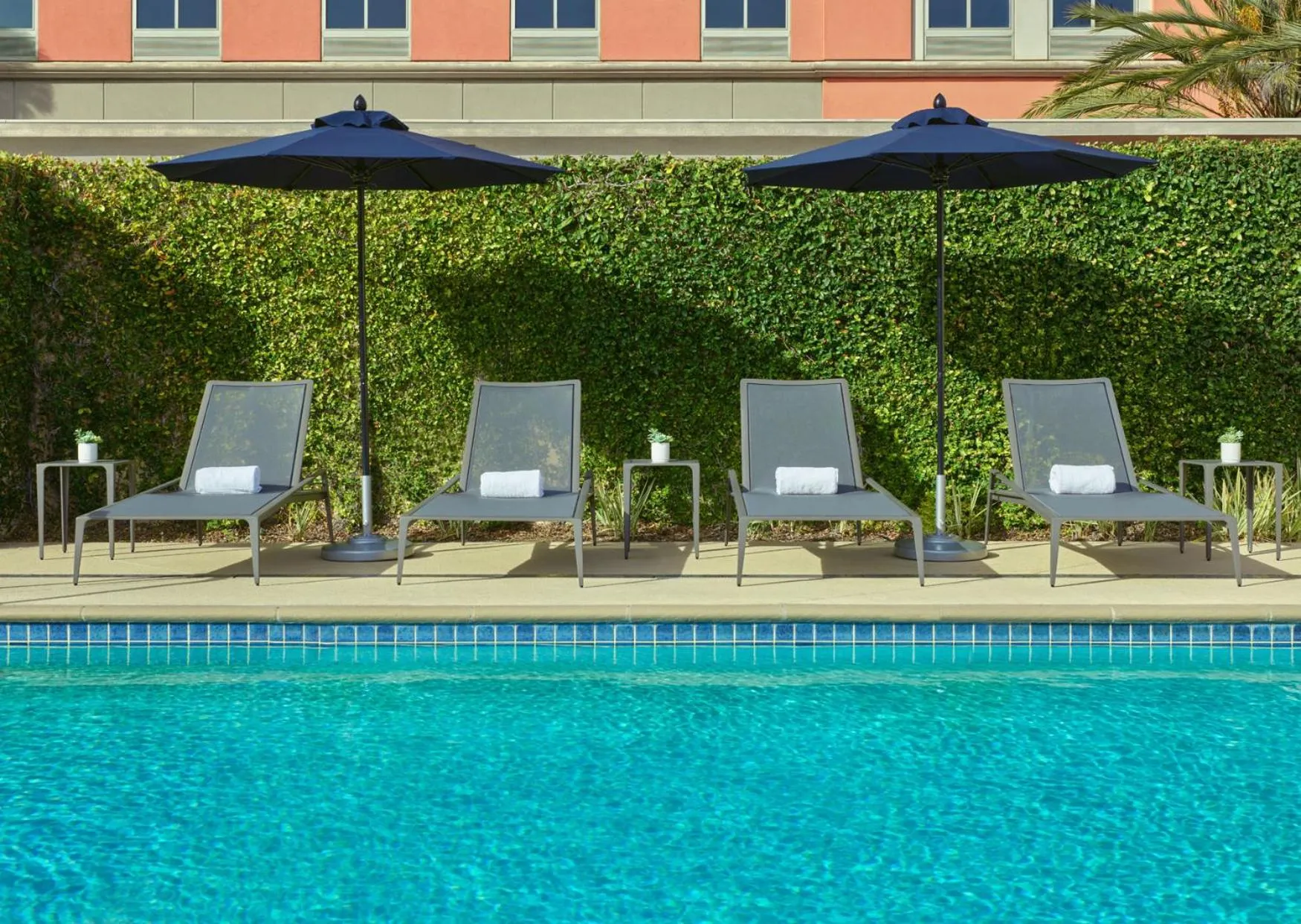 Swimming pool in Courtyard Culver City Los Angeles