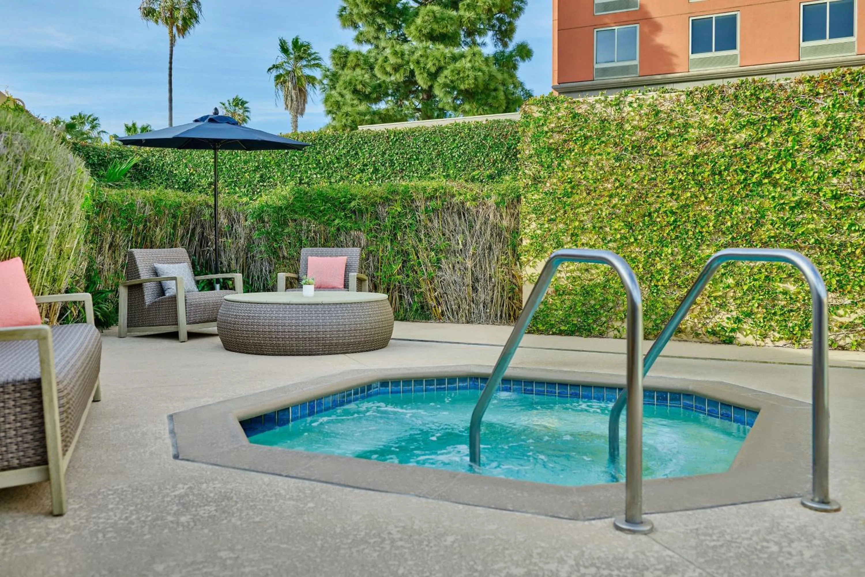 Swimming pool in Courtyard Culver City Los Angeles