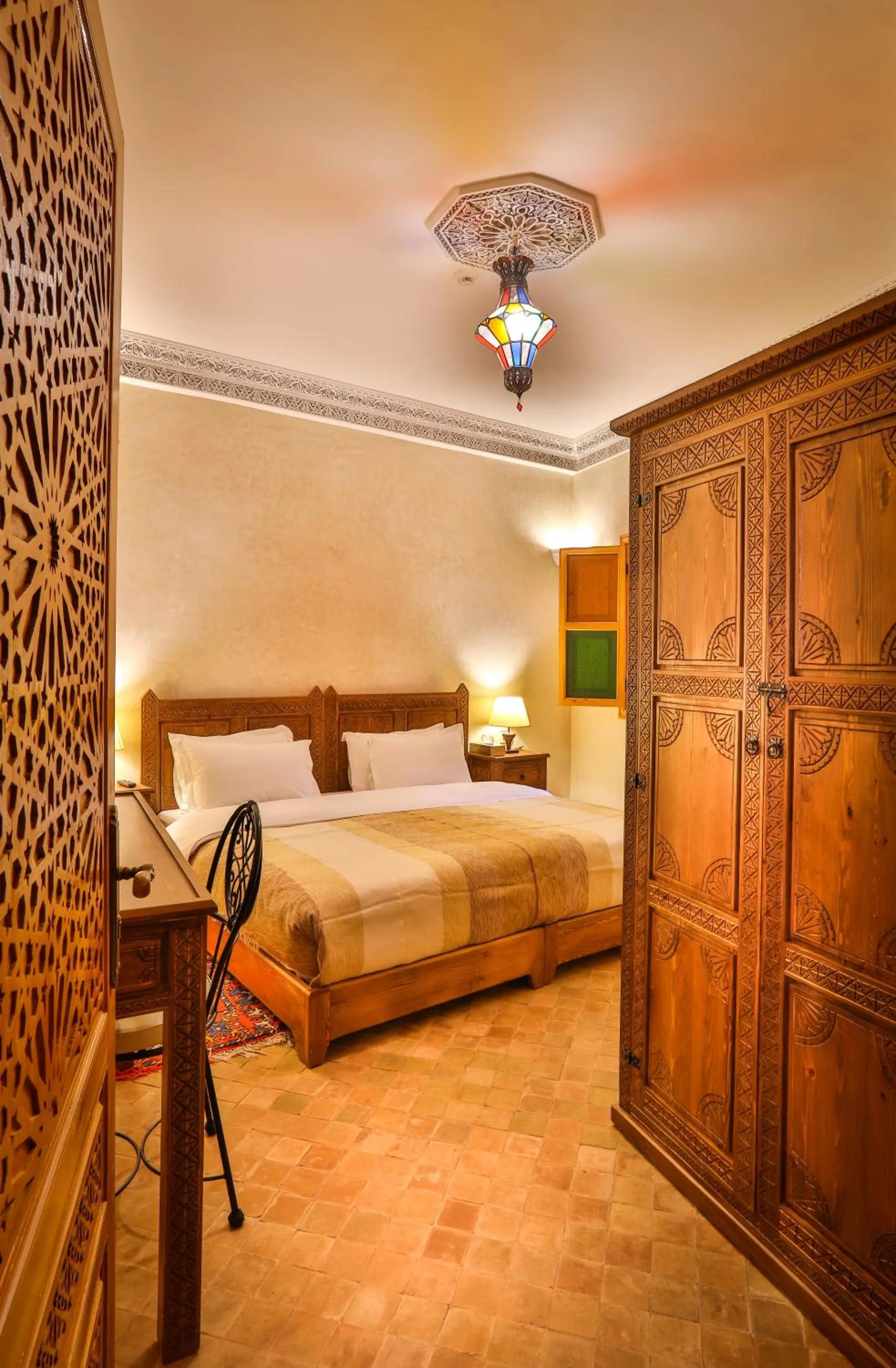 Bed in RIAD VILLA SIDI BABA