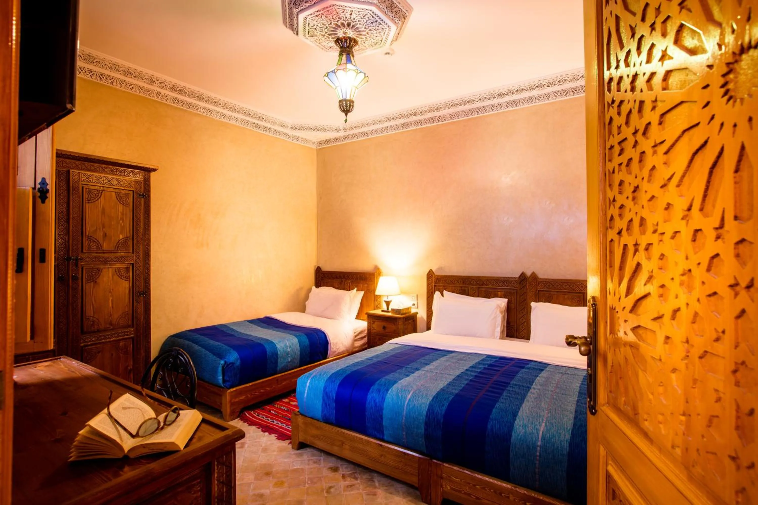 Bed in RIAD VILLA SIDI BABA