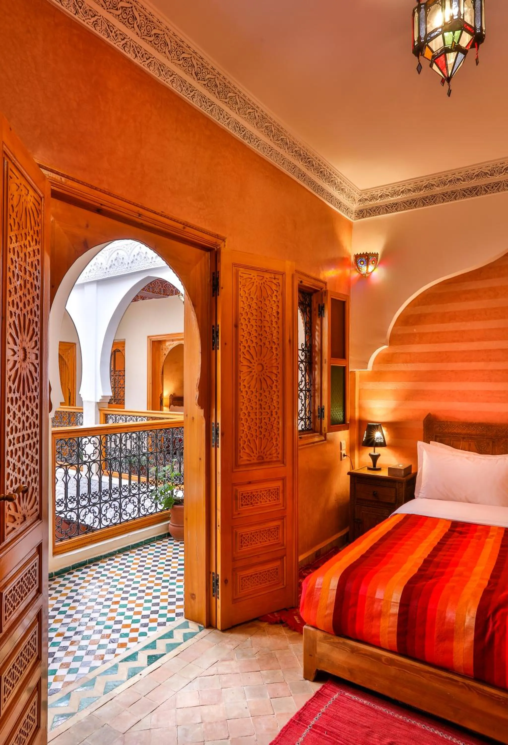 Bed in RIAD VILLA SIDI BABA