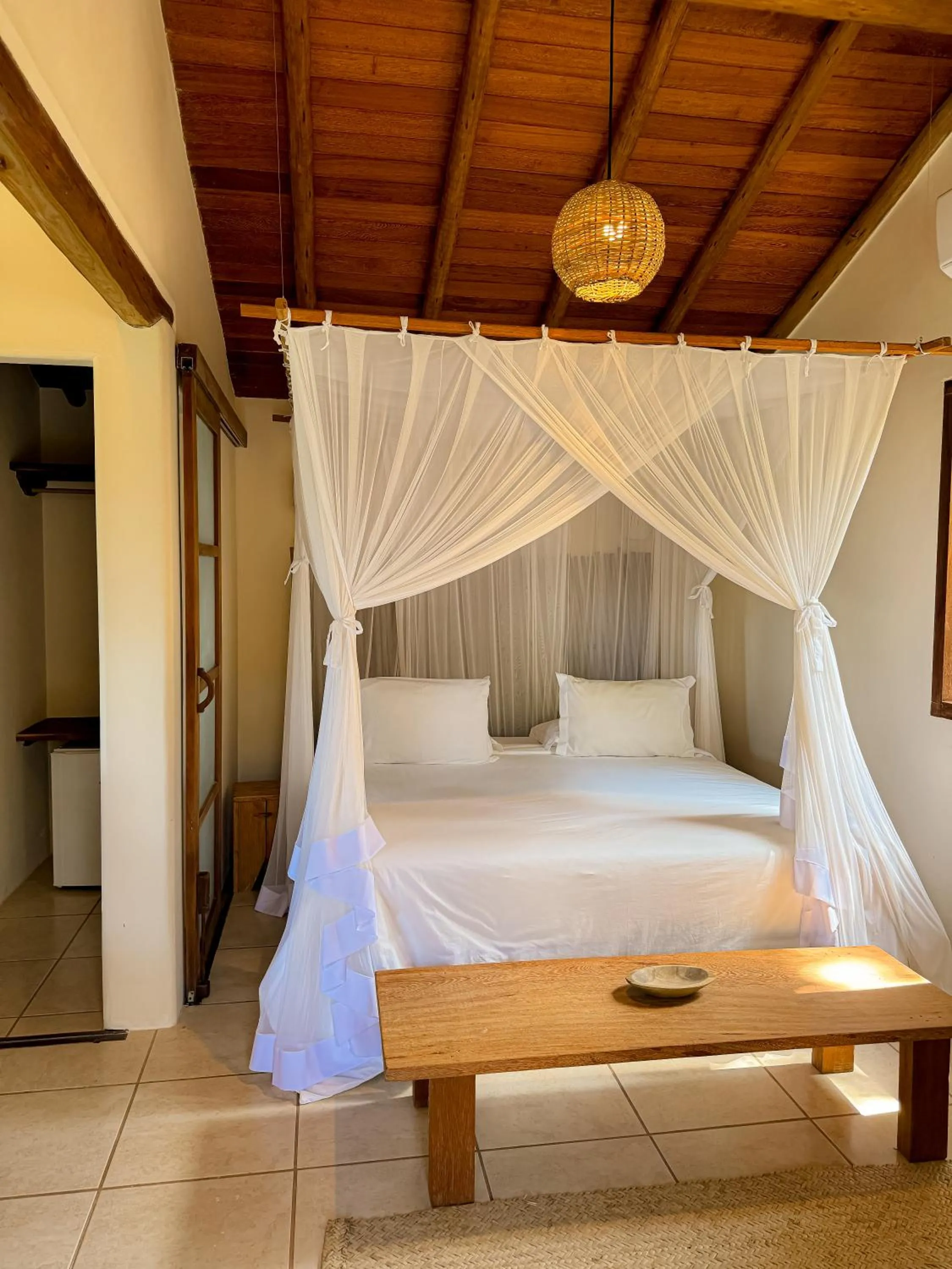 Bed in Casa Rabanete Trancoso