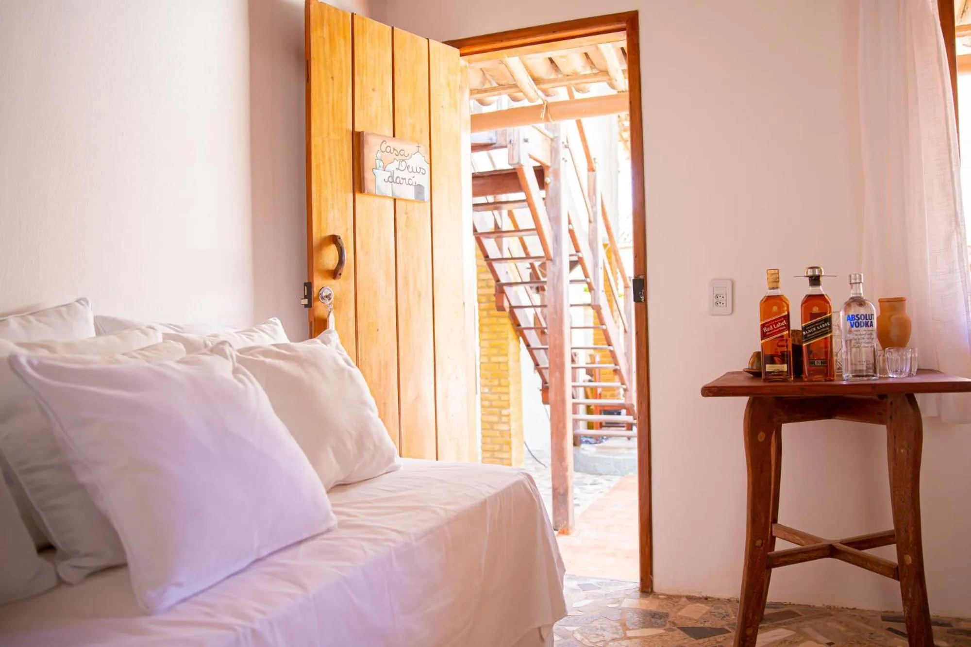 Bed in Casa Rabanete Trancoso