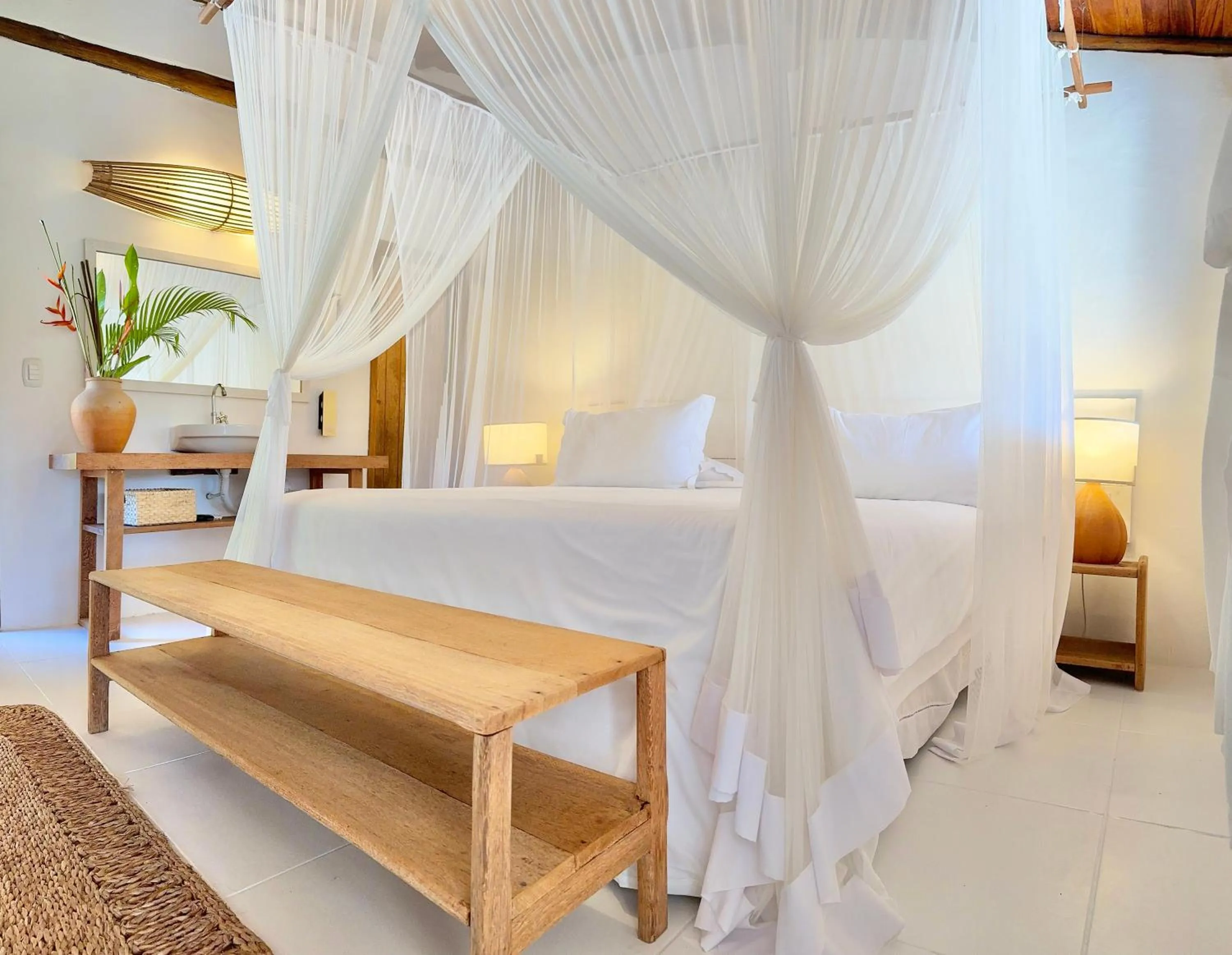 Bed in Casa Rabanete Trancoso