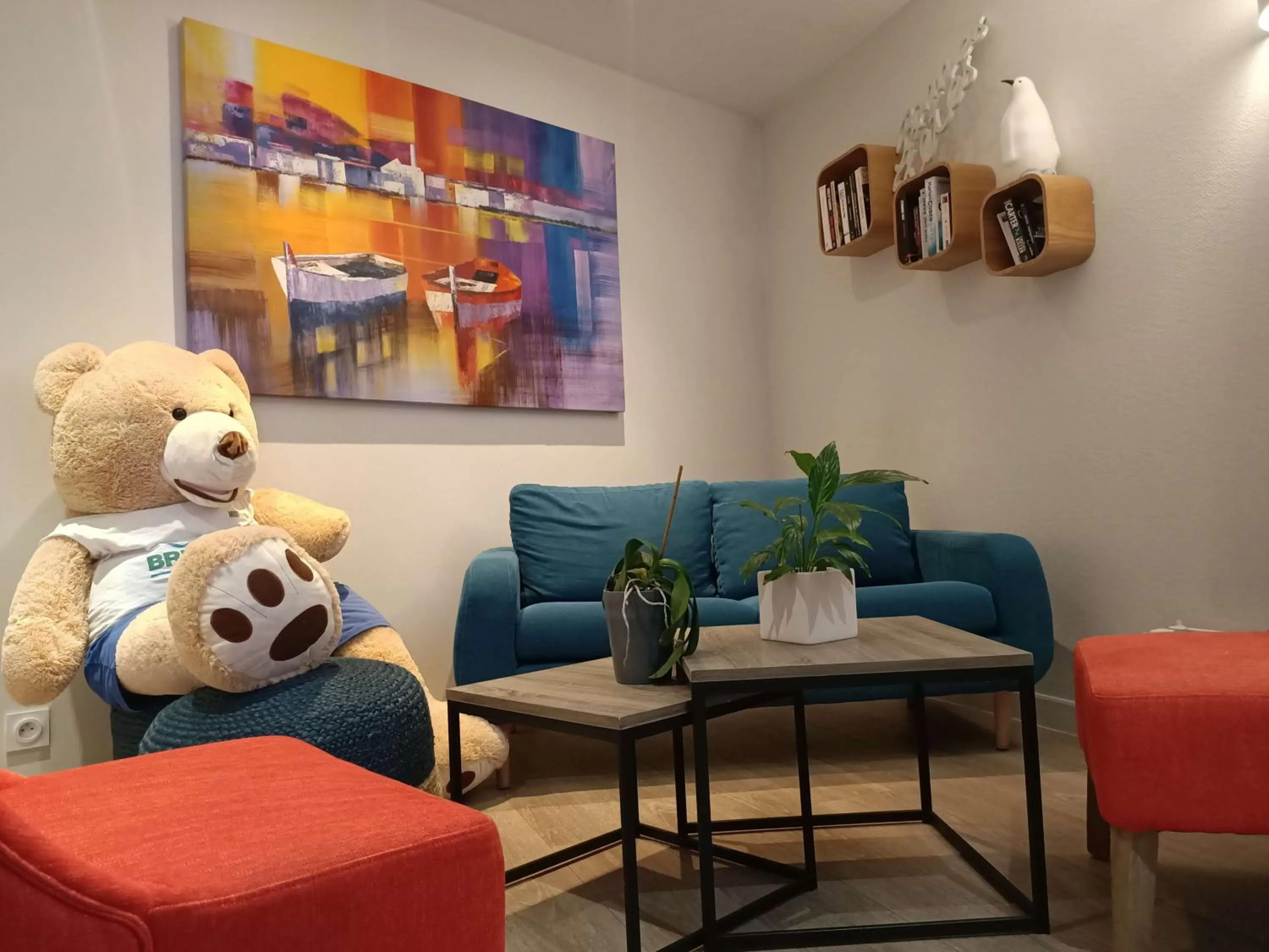 Lobby or reception in Brit Hotel Les Alizes