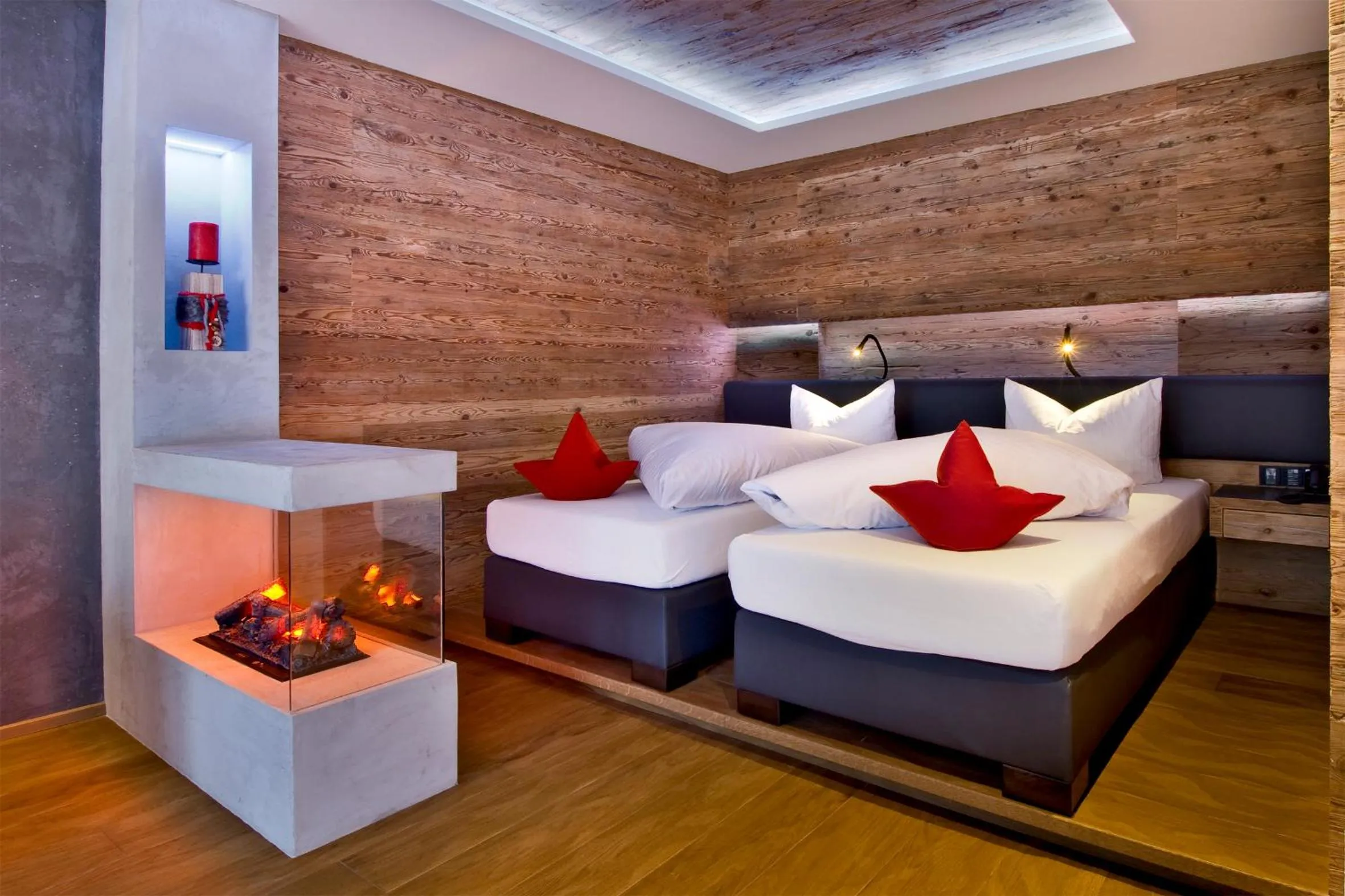 Bed in PETE Alpine Boutique Hotel - klein und fein - Private SPA Suiten und Zimmer