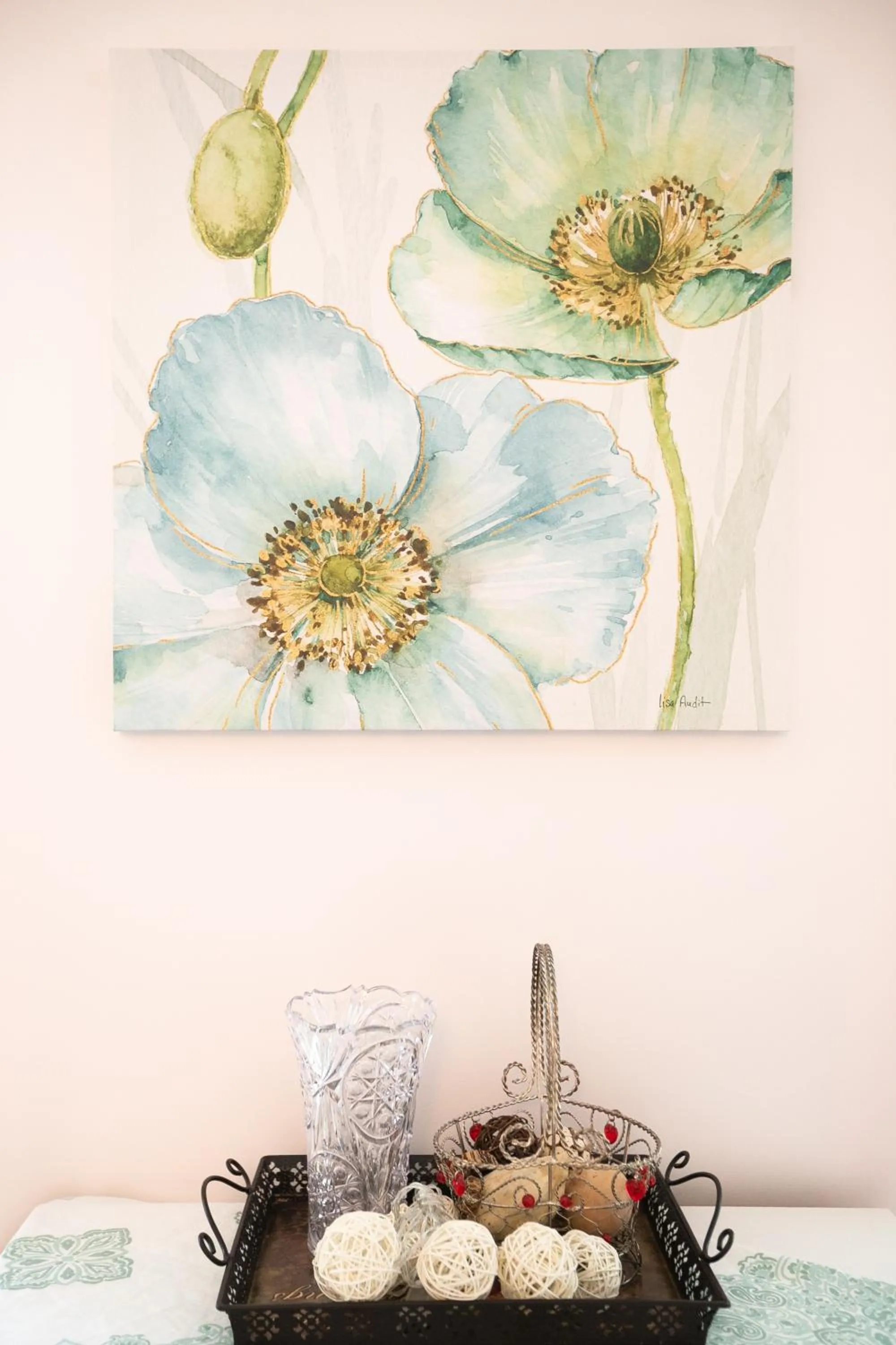 Decorative detail, Bed in Lily's garden