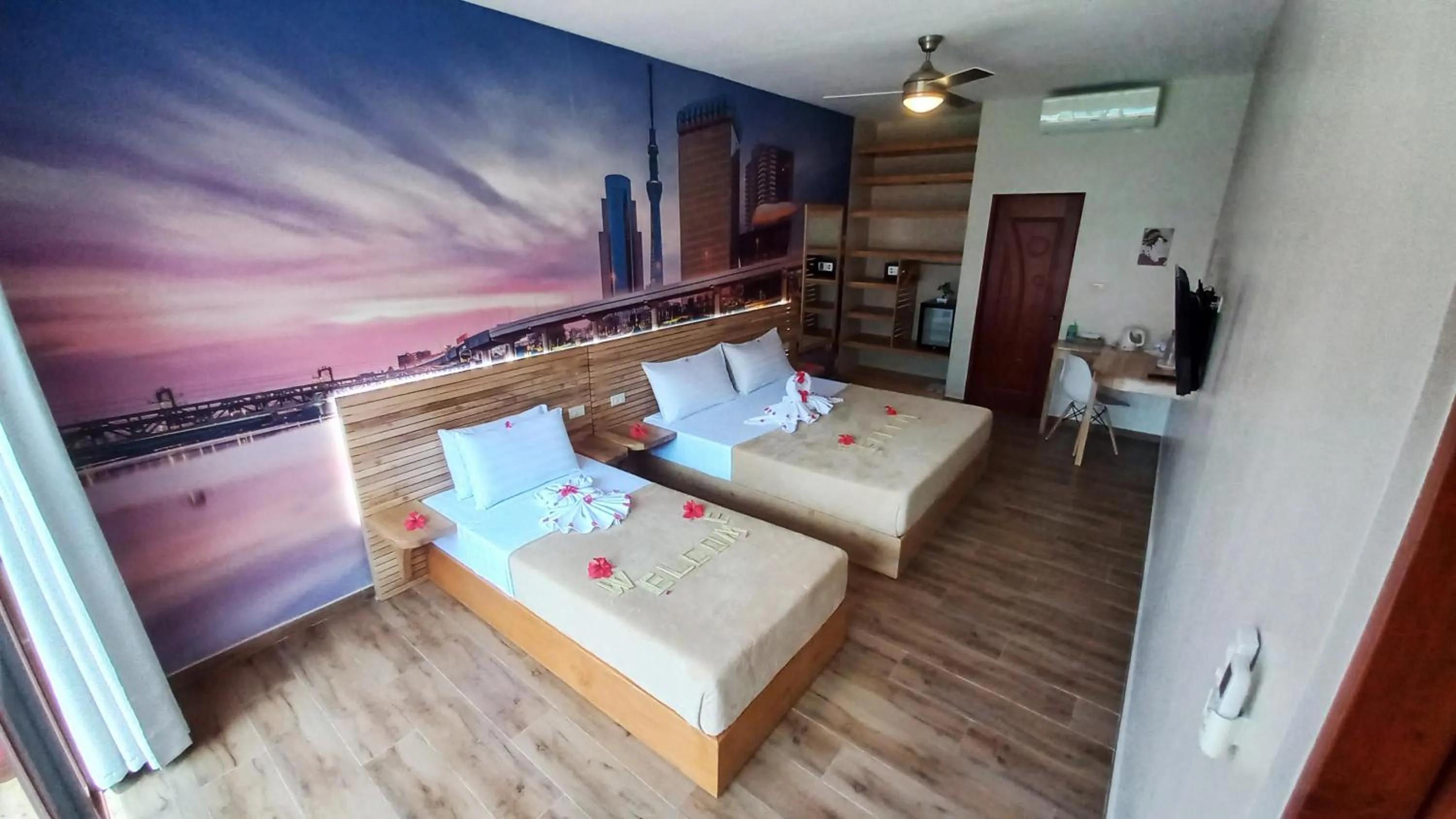 Photo of the whole room, Bed in Blue Planet Panglao