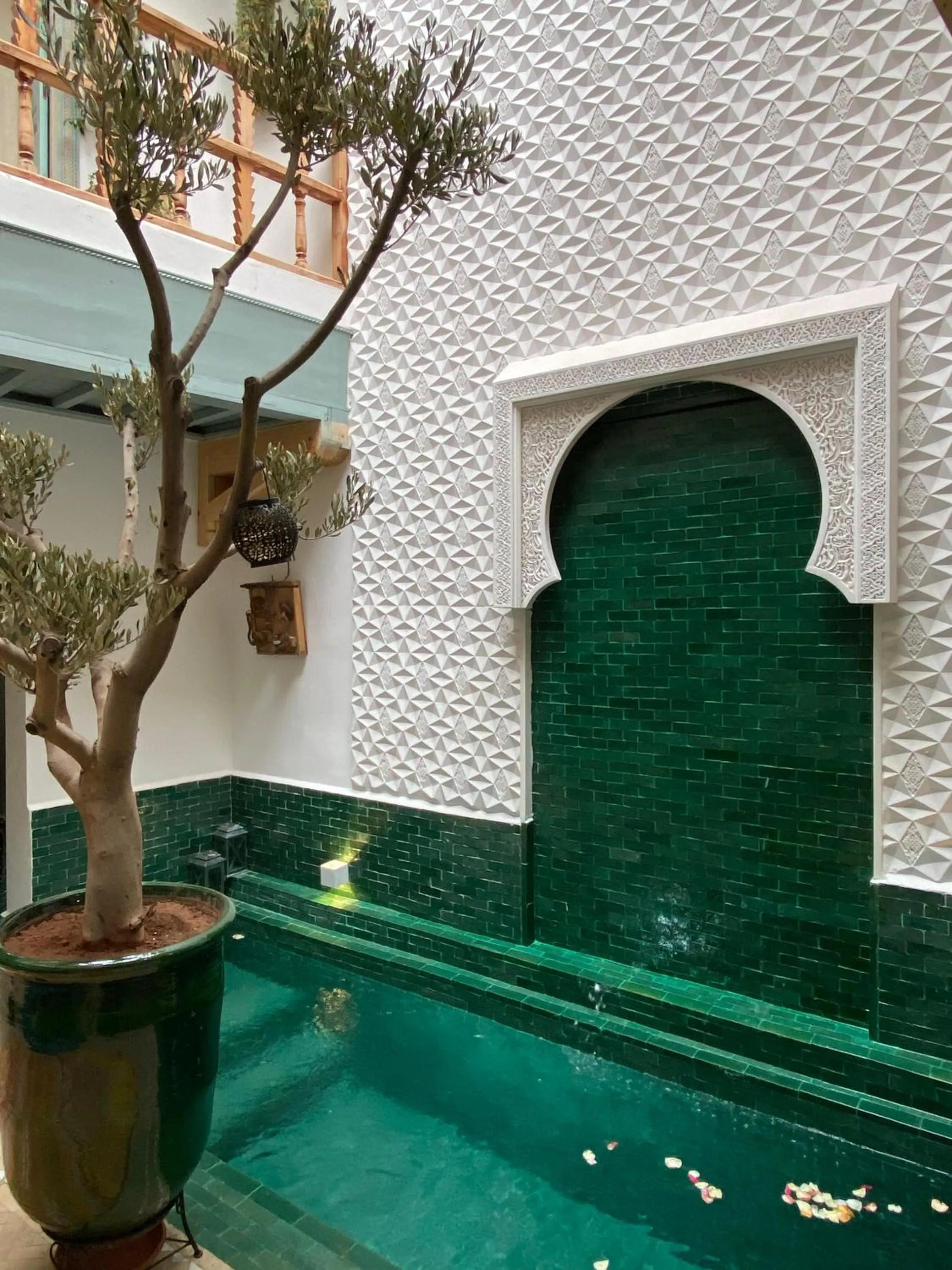 Pool view in Riad 7 Saints