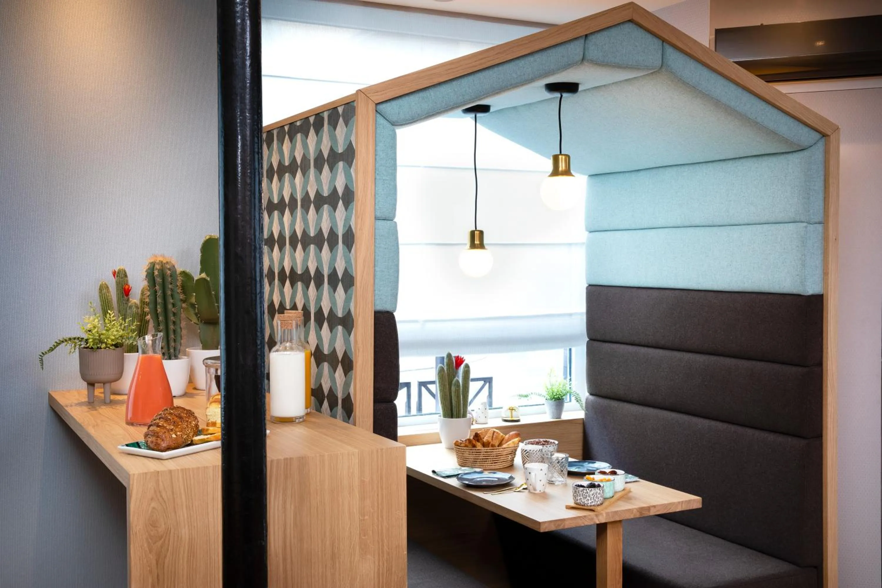 Buffet breakfast in Hôtel Eiffel Saint Charles