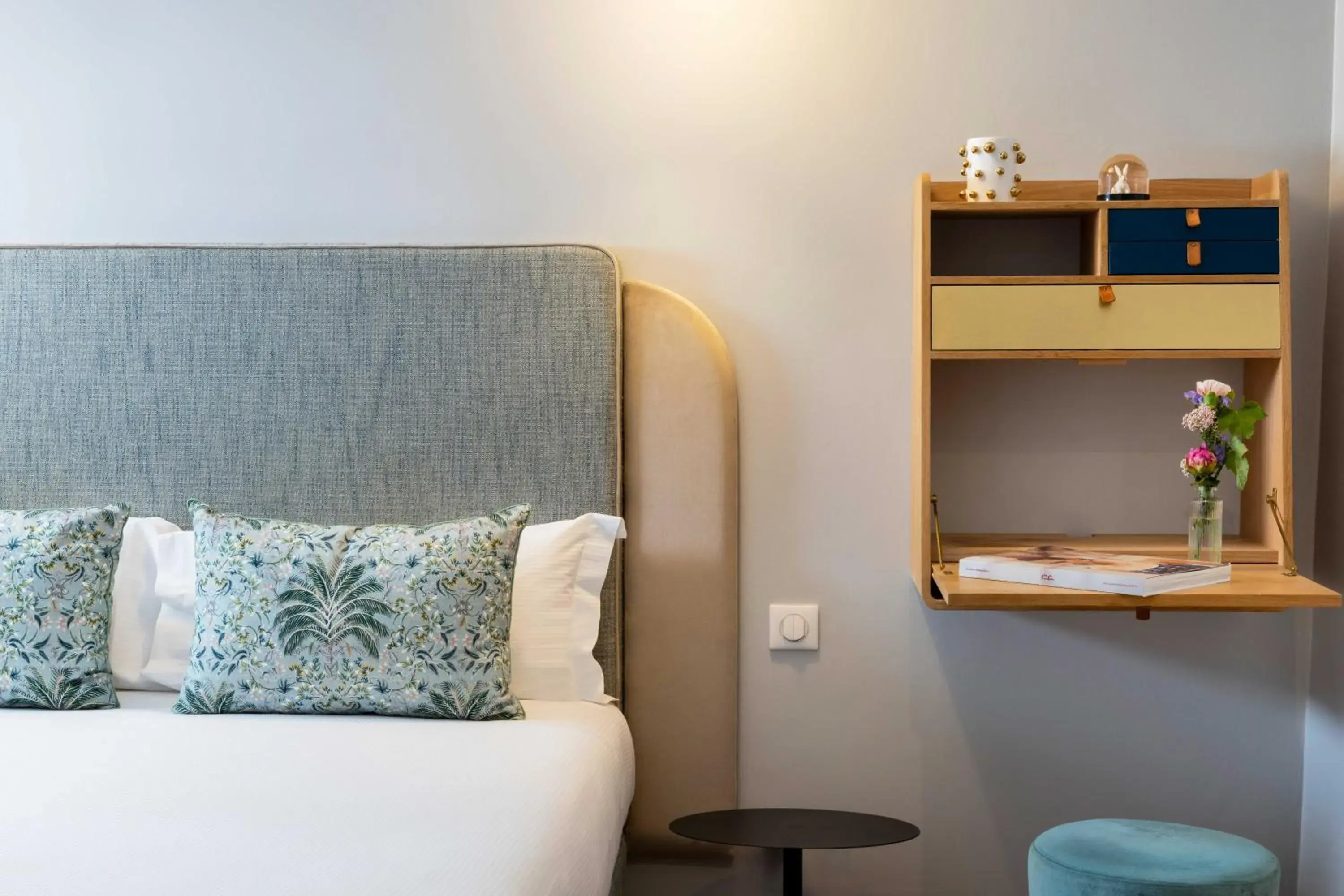 Bed in Hôtel Eiffel Saint Charles Bed in Hôtel Eiffel Saint Charles