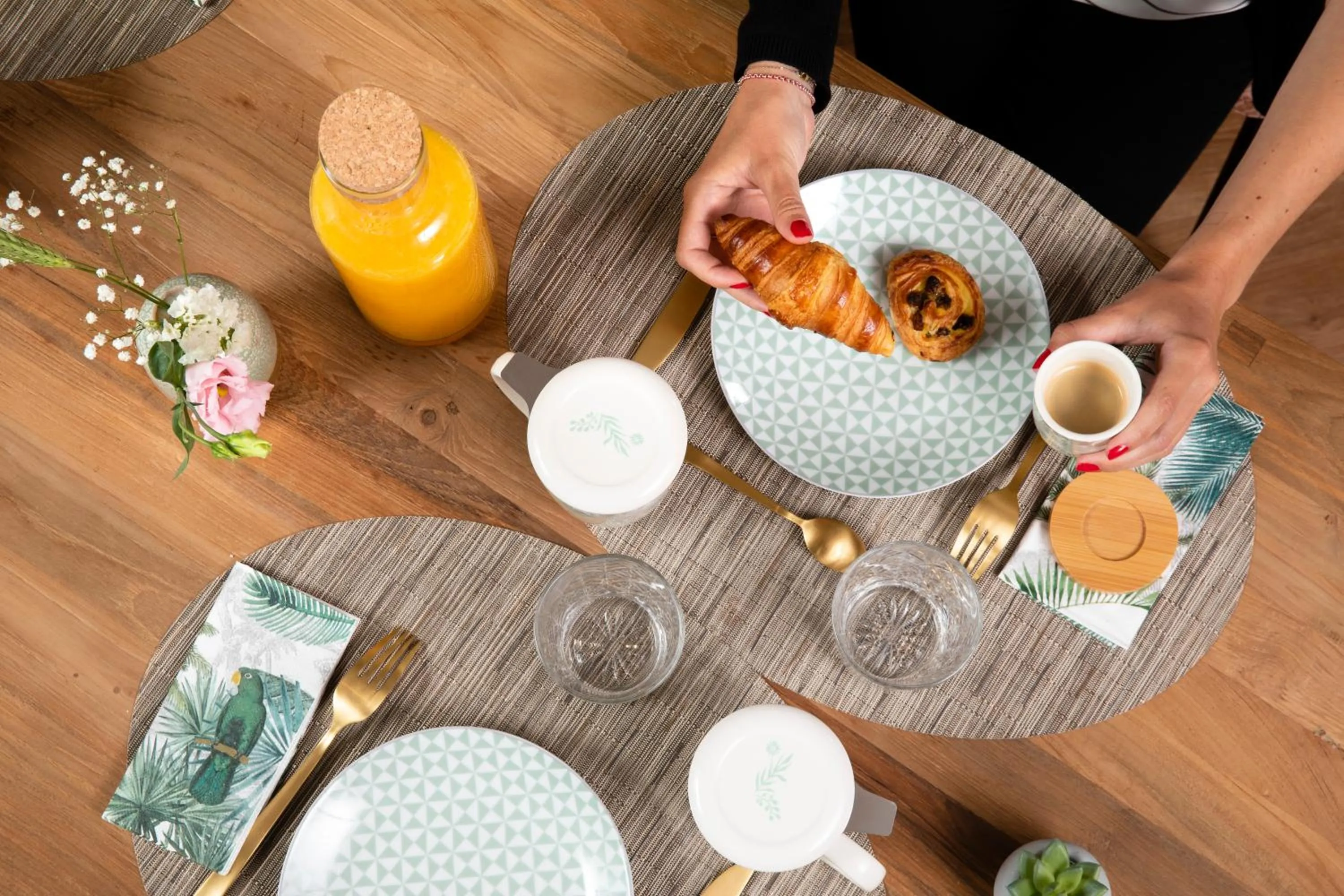 Buffet breakfast in Hôtel Eiffel Saint Charles