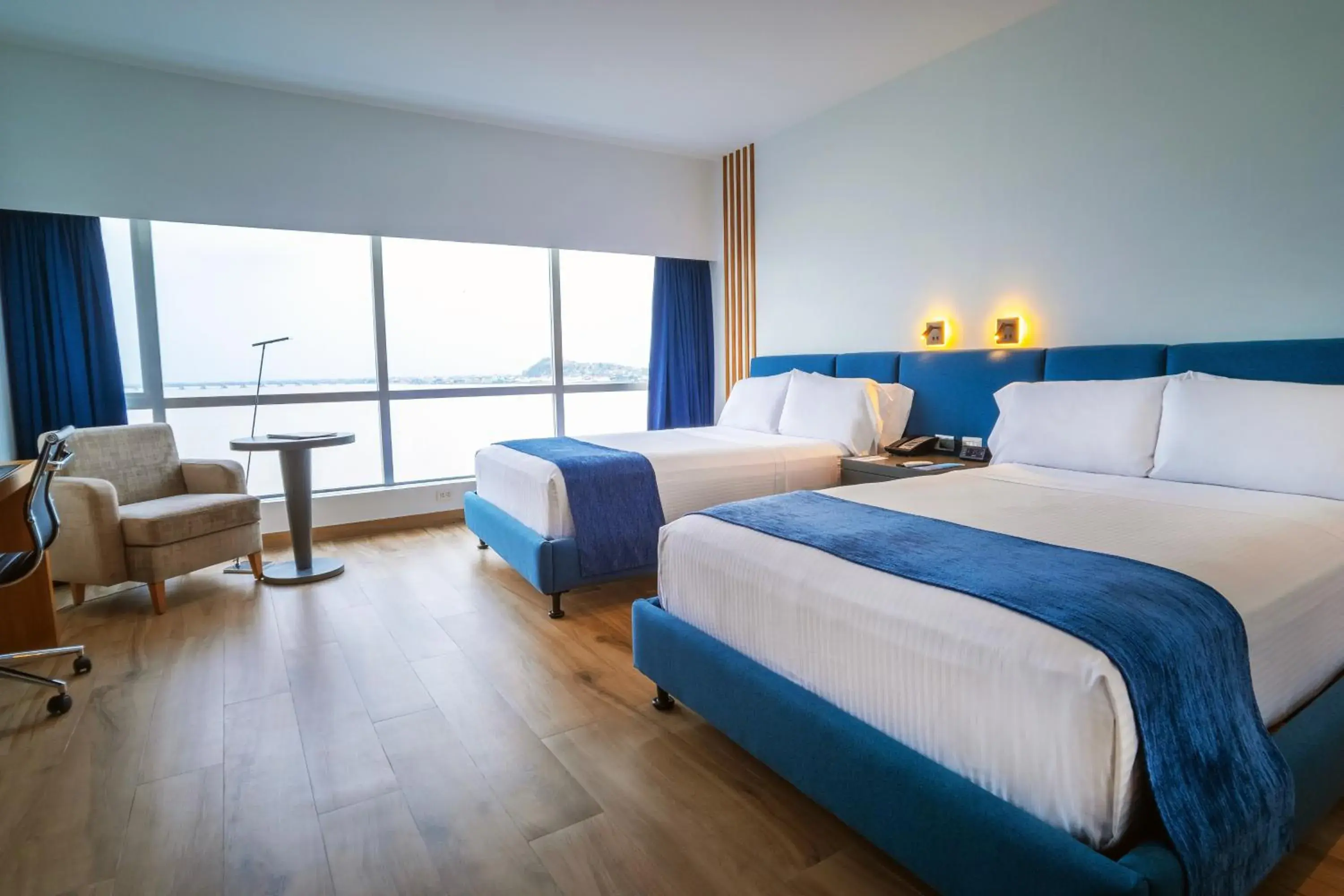 Business Room with Two Double Beds and River View in Wyndham Guayaquil, Puerto Santa Ana Business Room with Two Double Beds and River View in Wyndham Guayaquil, Puerto Santa Ana