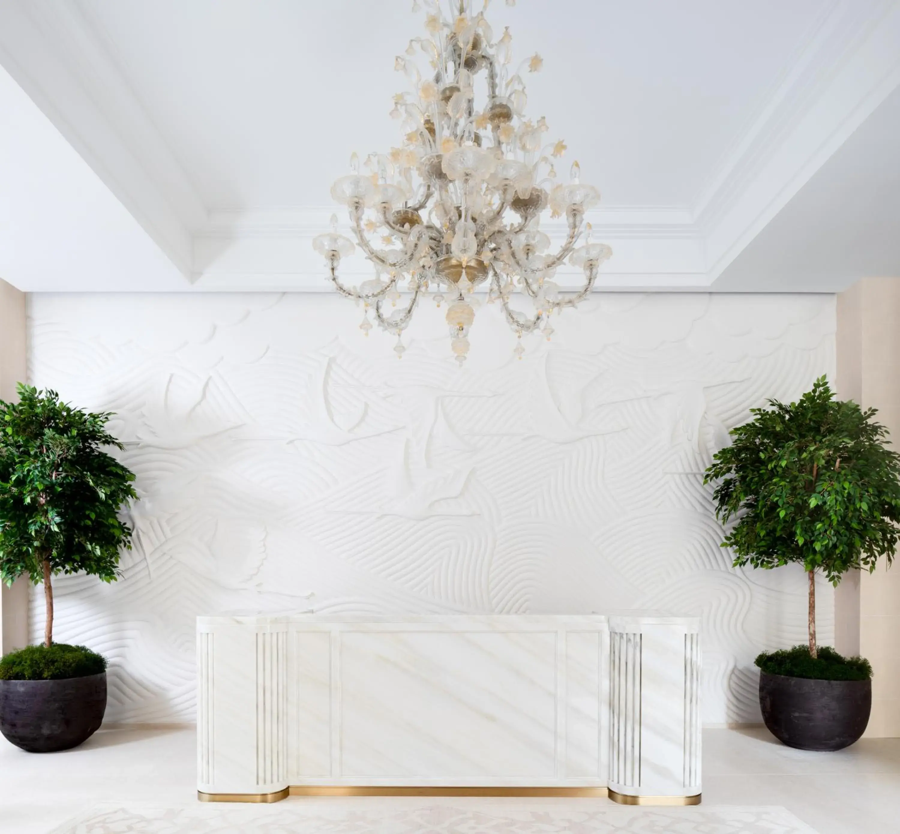Lobby or reception in Lanson Place Causeway Bay, Hong Kong Lobby or reception in Lanson Place Causeway Bay, Hong Kong