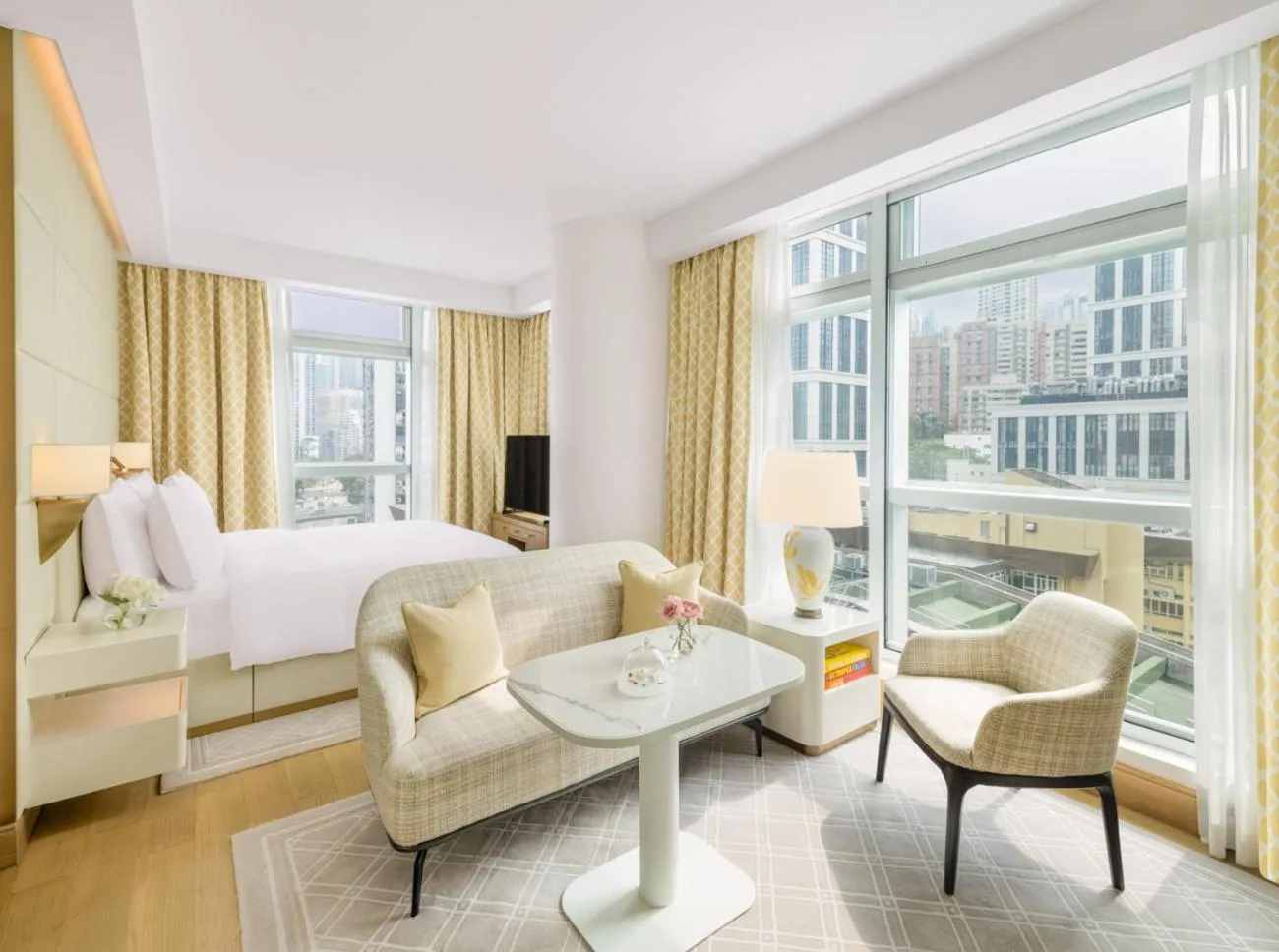 View (from property/room), Bed in Lanson Place Causeway Bay, Hong Kong