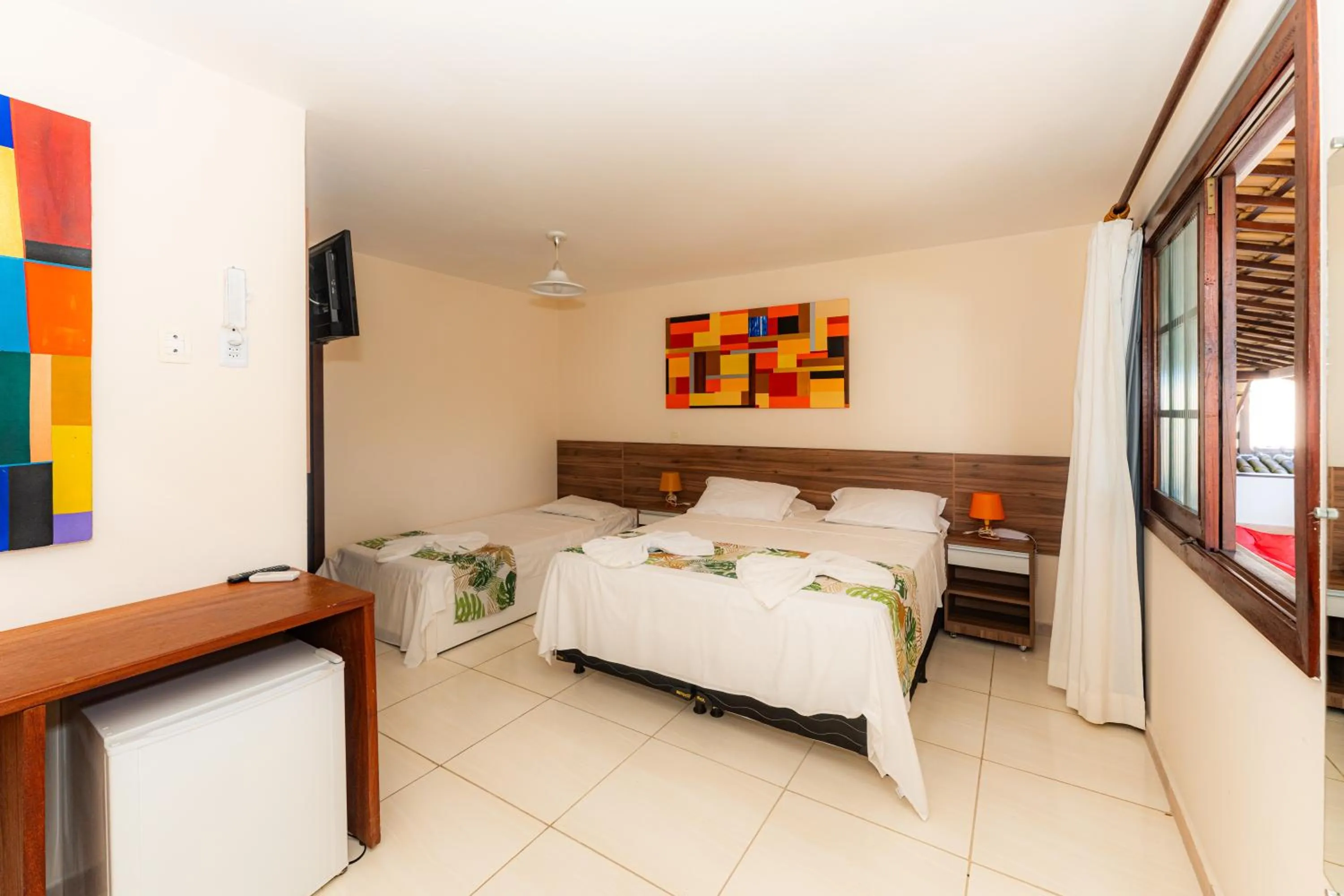 Bed in Hotel Pousada Salvador Paradise