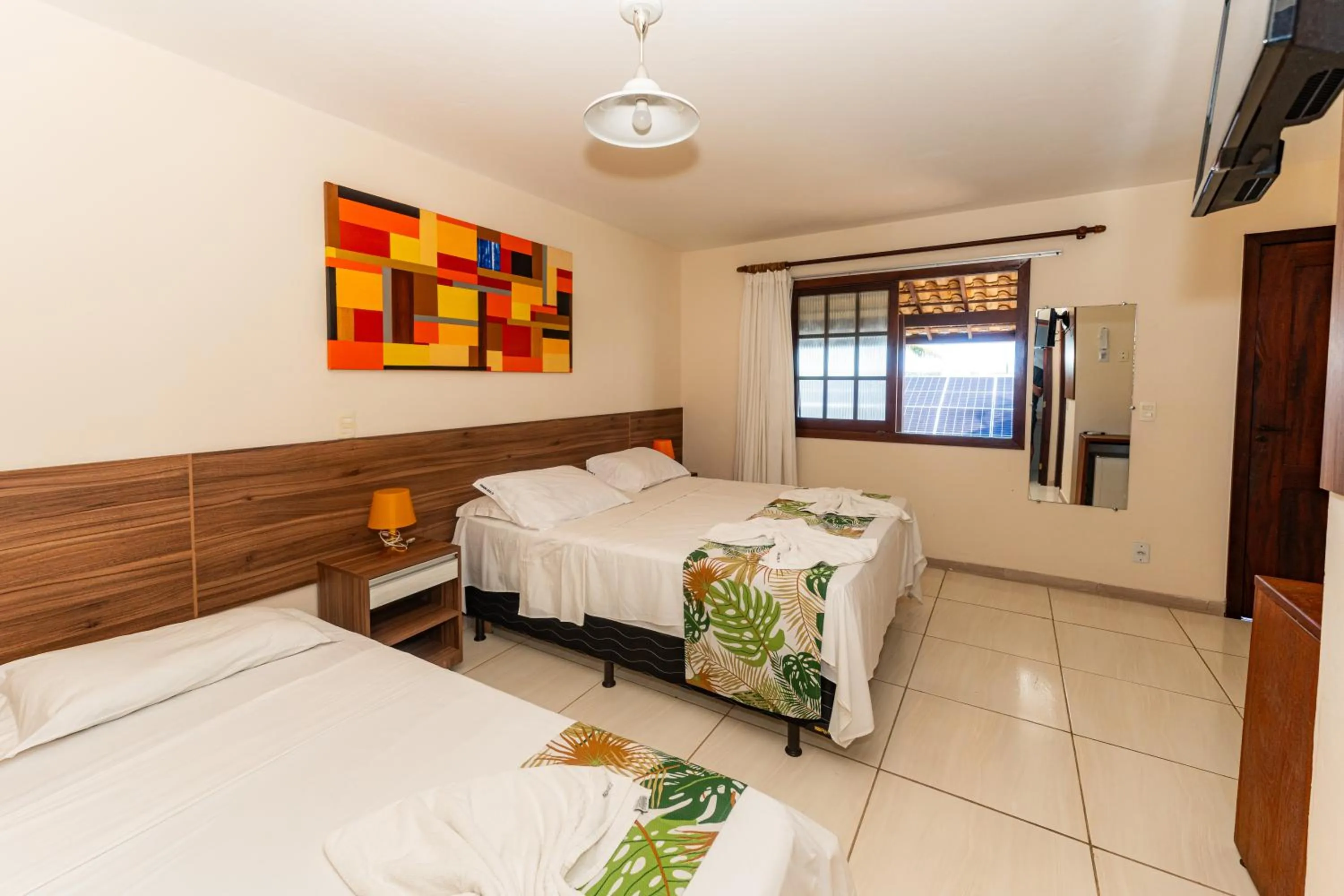 Bed in Hotel Pousada Salvador Paradise