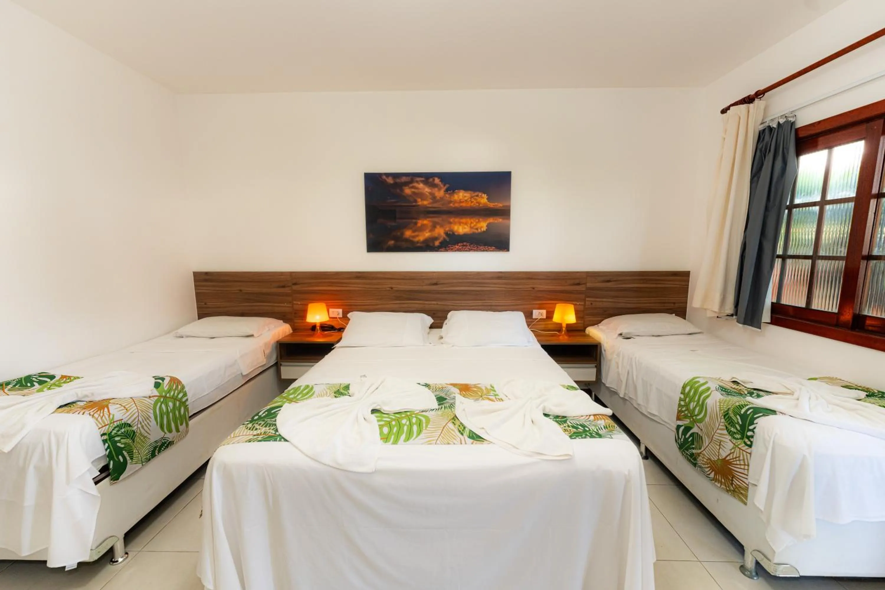 Bed in Hotel Pousada Salvador Paradise