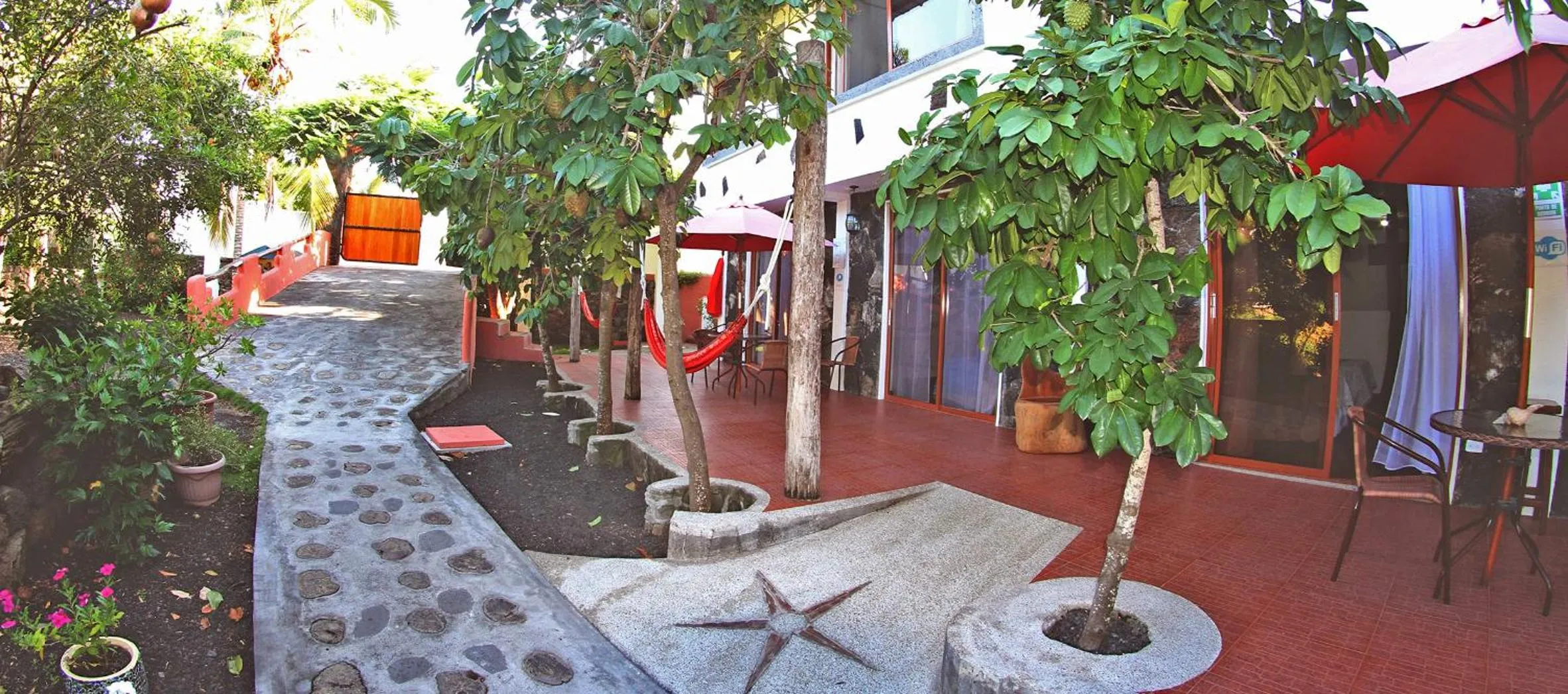 Patio in Lava House Hostal