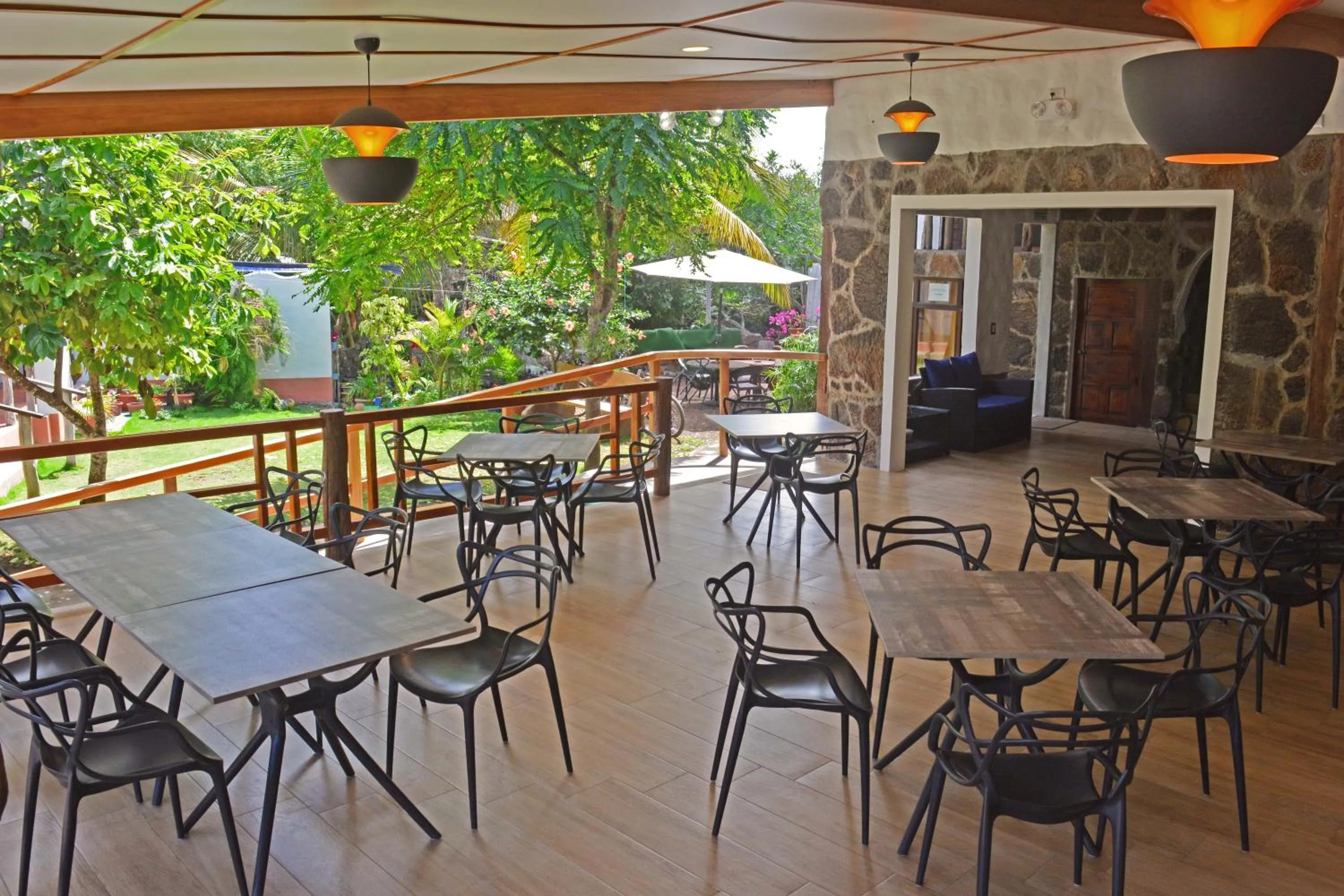 Buffet breakfast in Lava House Hostal