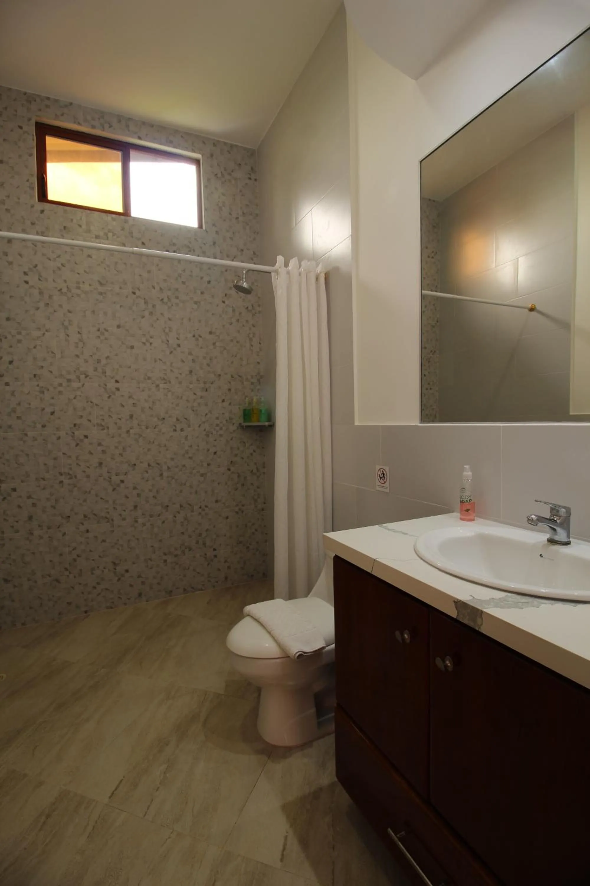 Shower in Lava House Hostal
