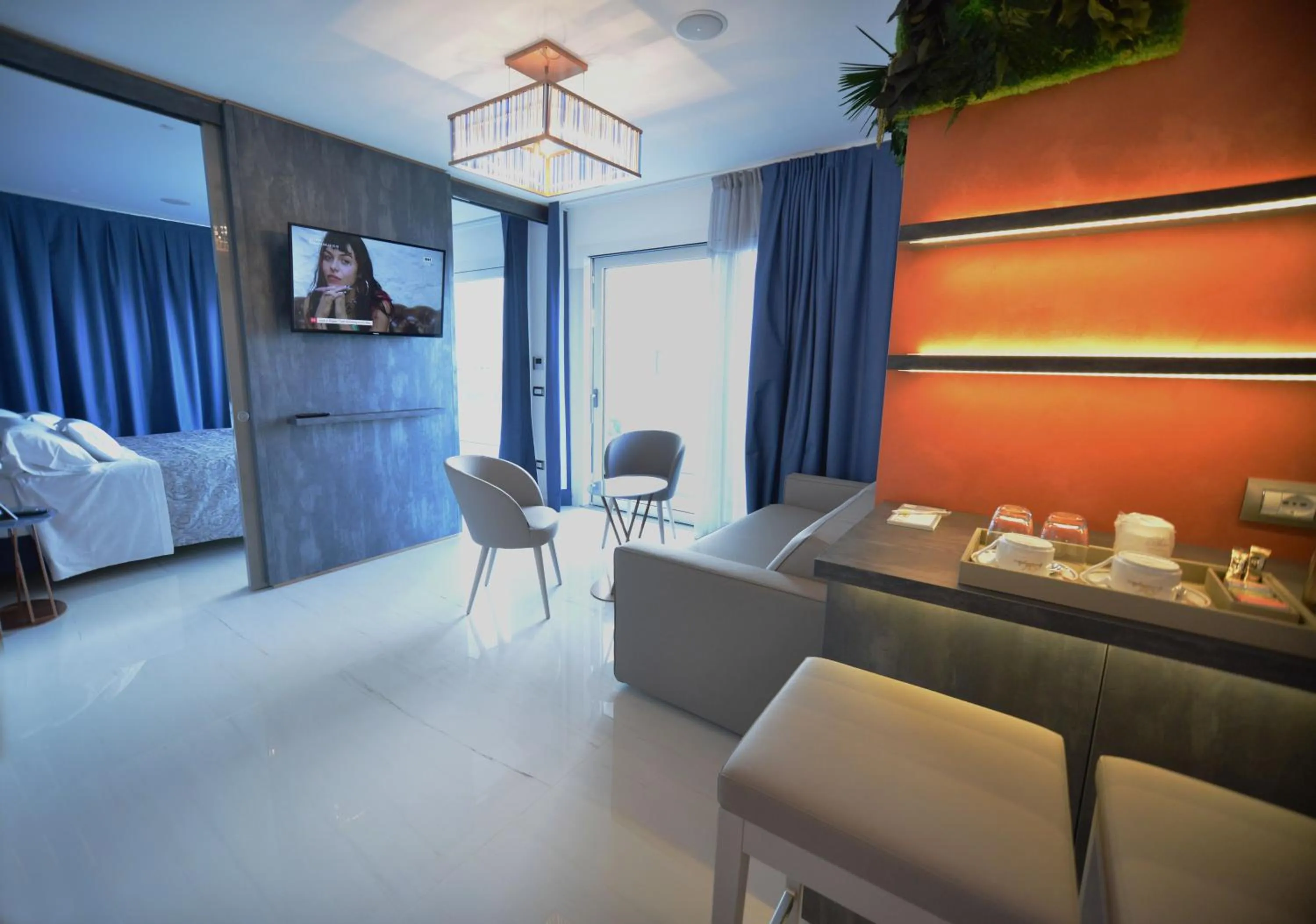 Living room in Grande Albergo Marin