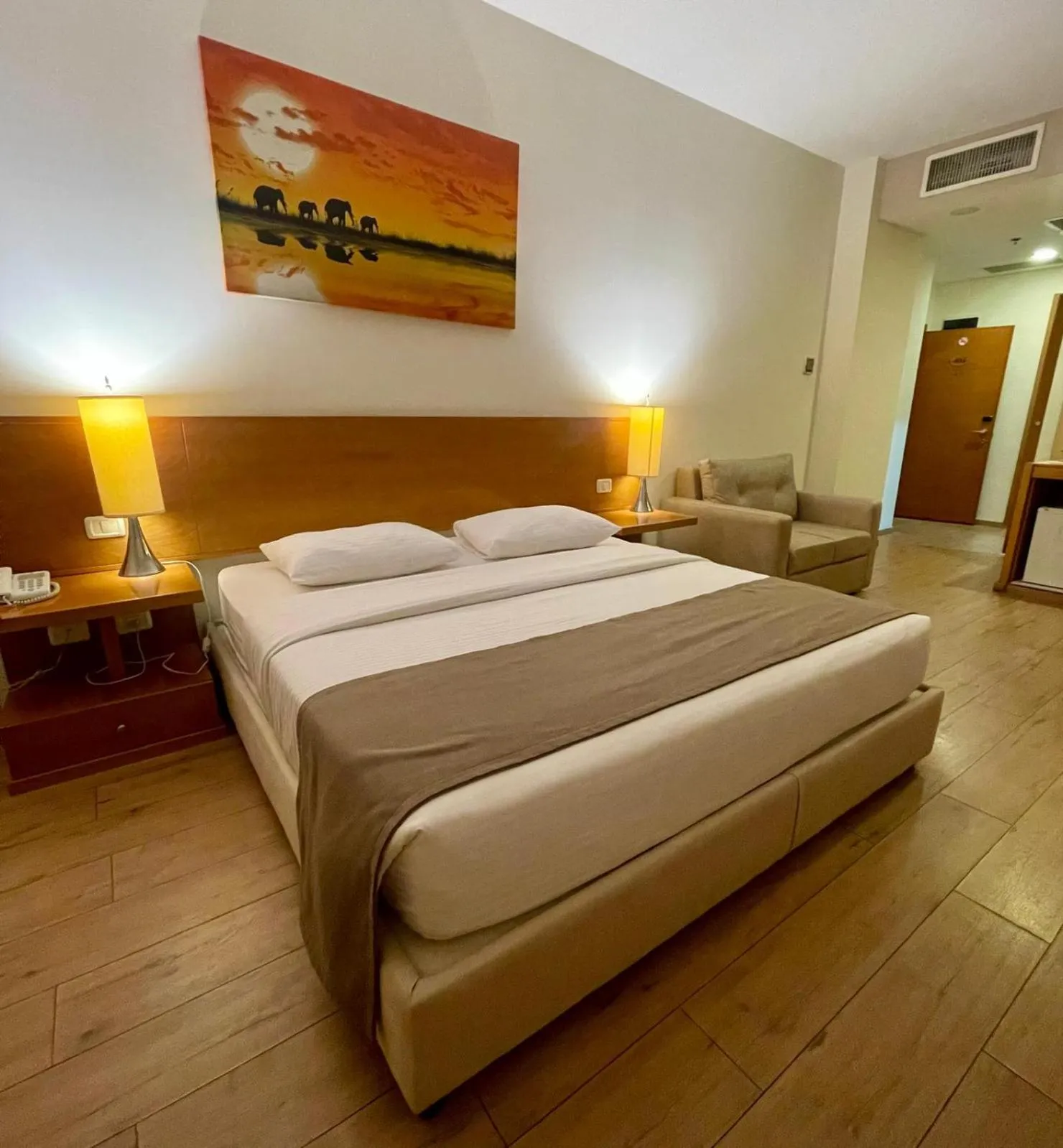 Bed in Caesar Hotel Ramallah