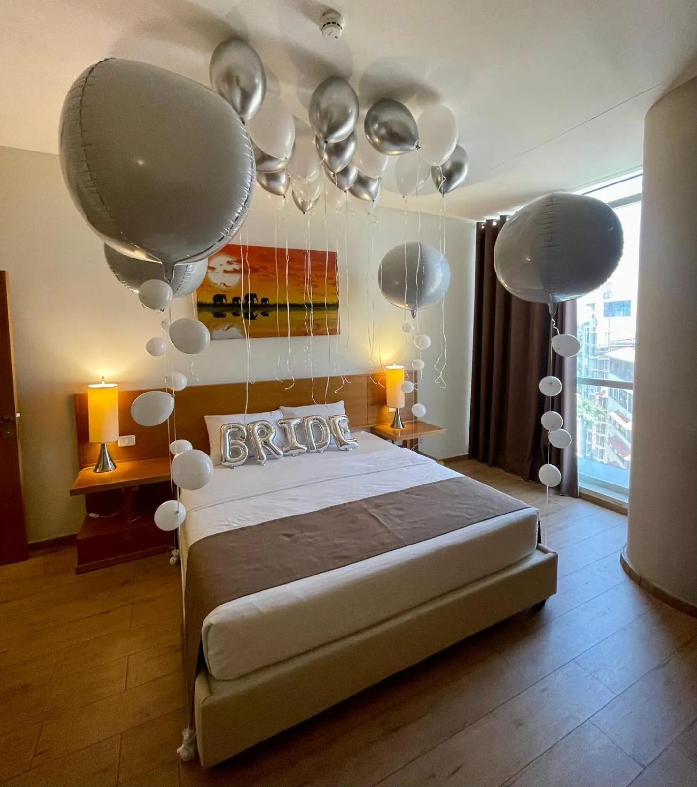 Bed in Caesar Hotel Ramallah