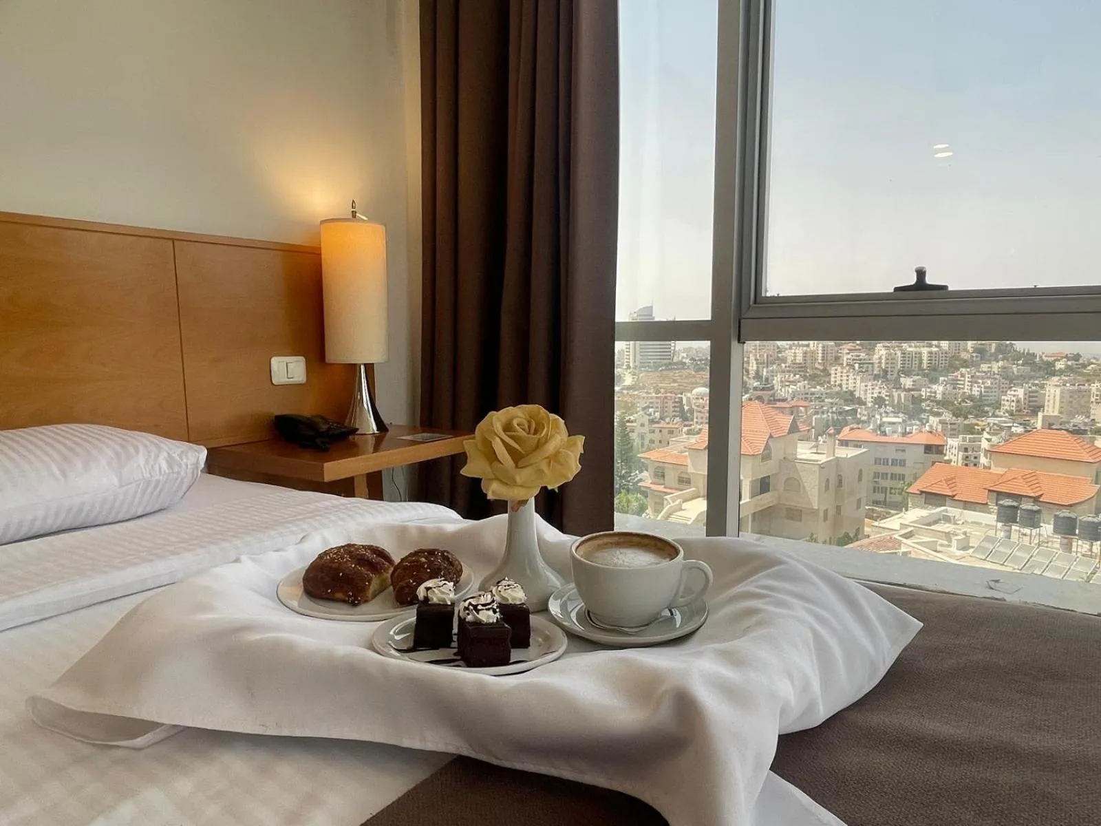 Bed in Caesar Hotel Ramallah