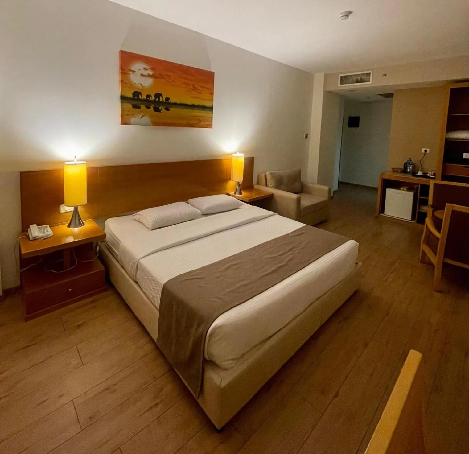 Bed in Caesar Hotel Ramallah