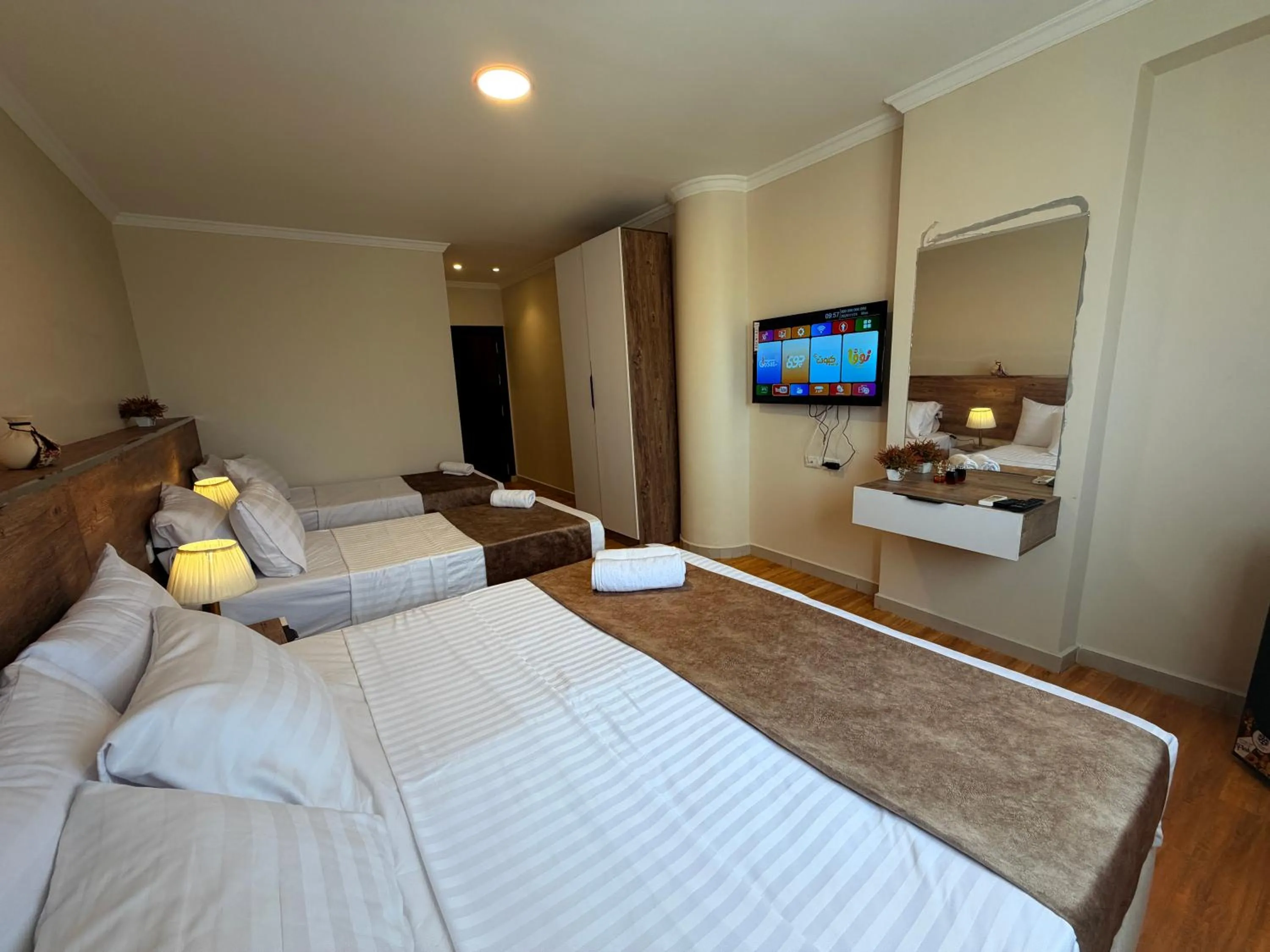 Bed in Eco green pyramids hotel