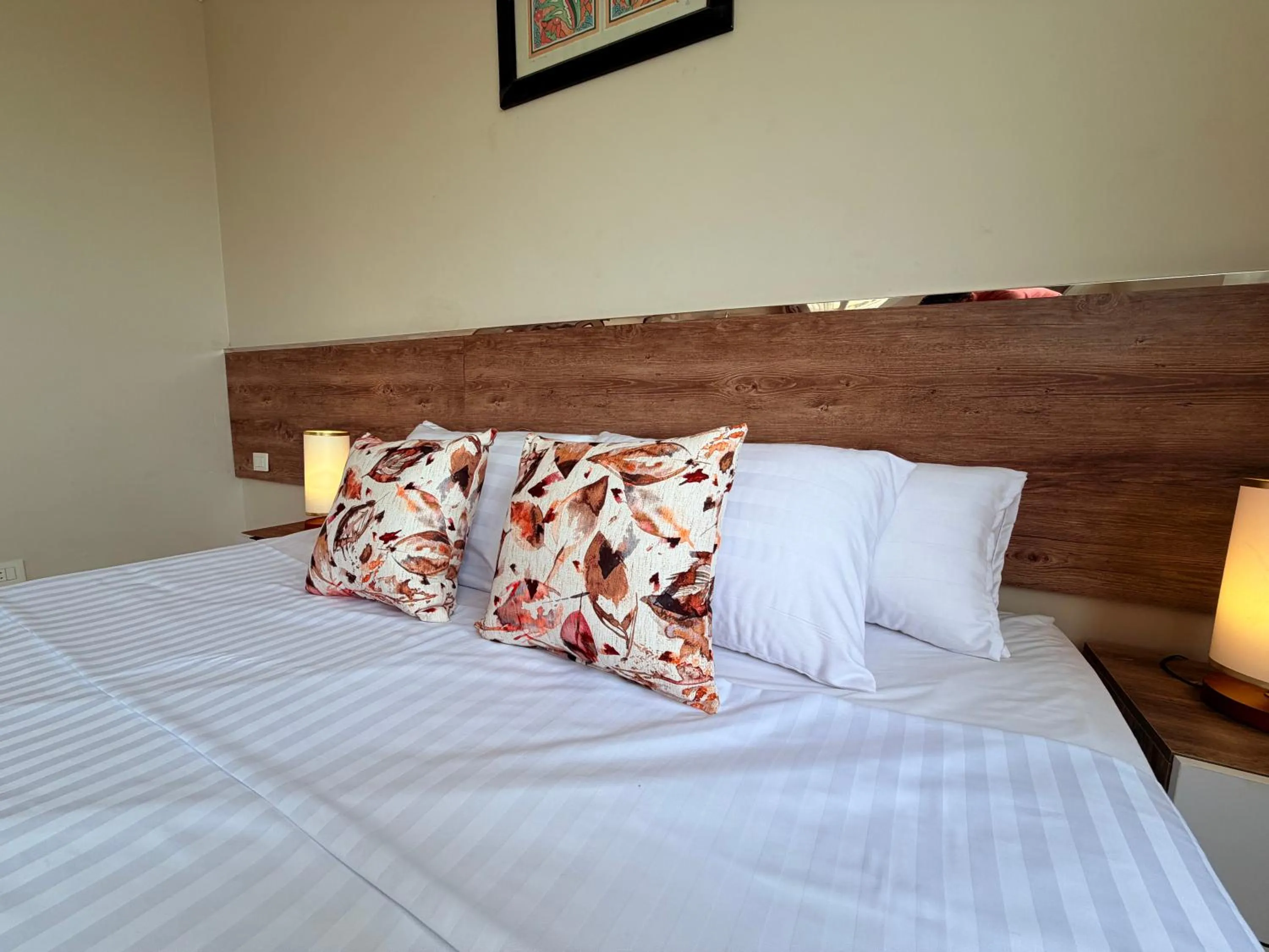 Bed in Eco green pyramids hotel