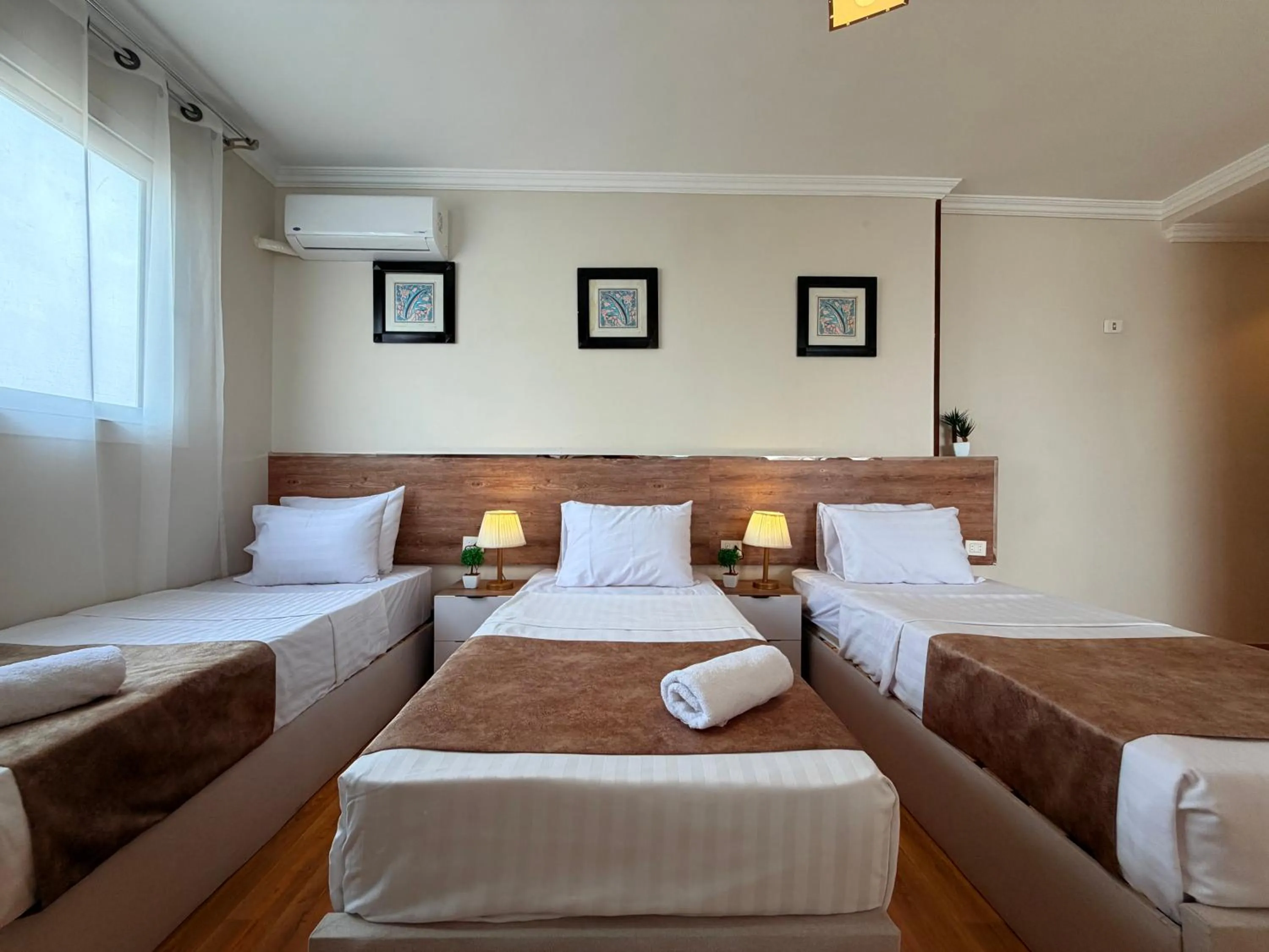 Bed in Eco green pyramids hotel