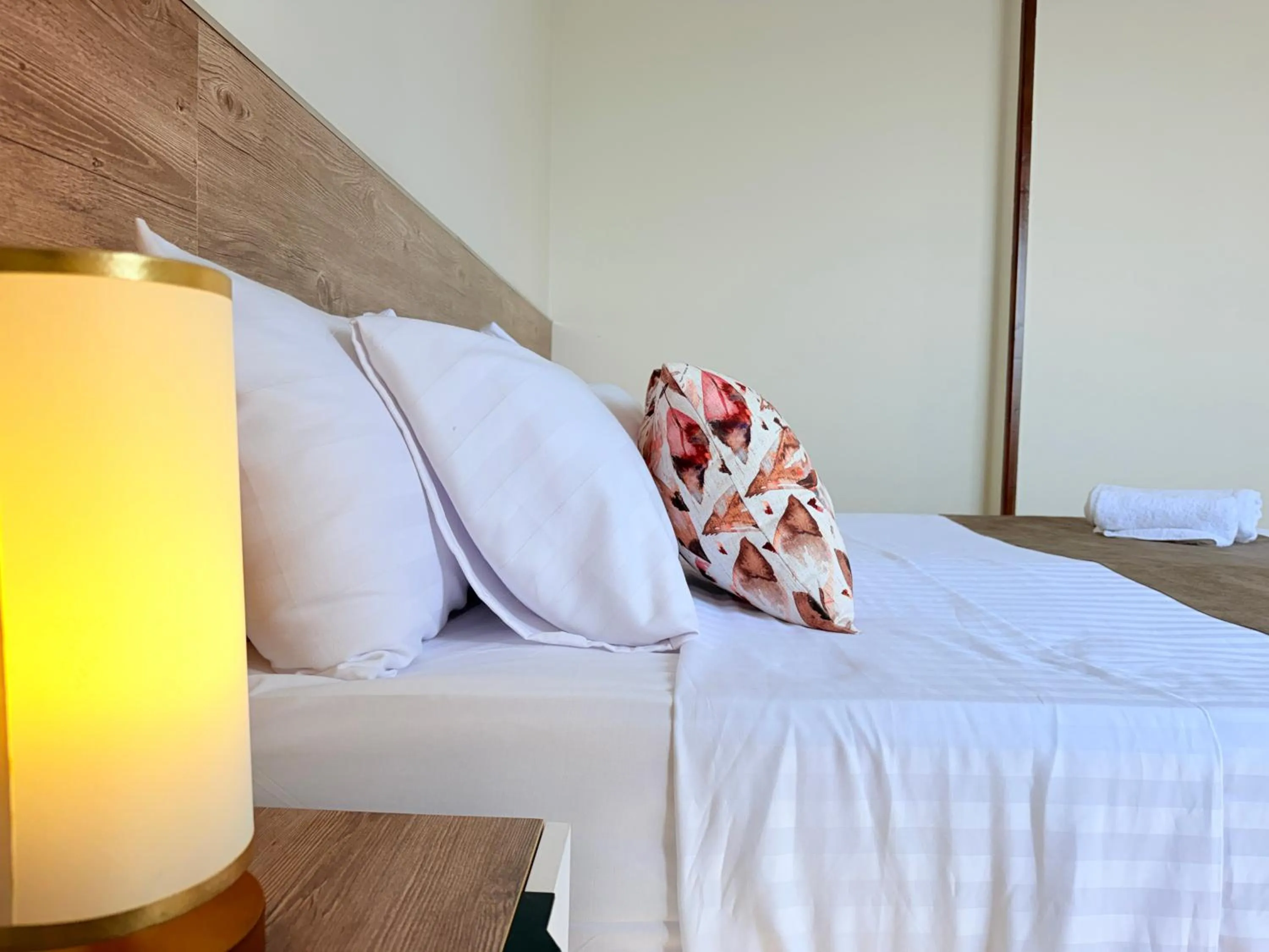 Bed in Eco green pyramids hotel