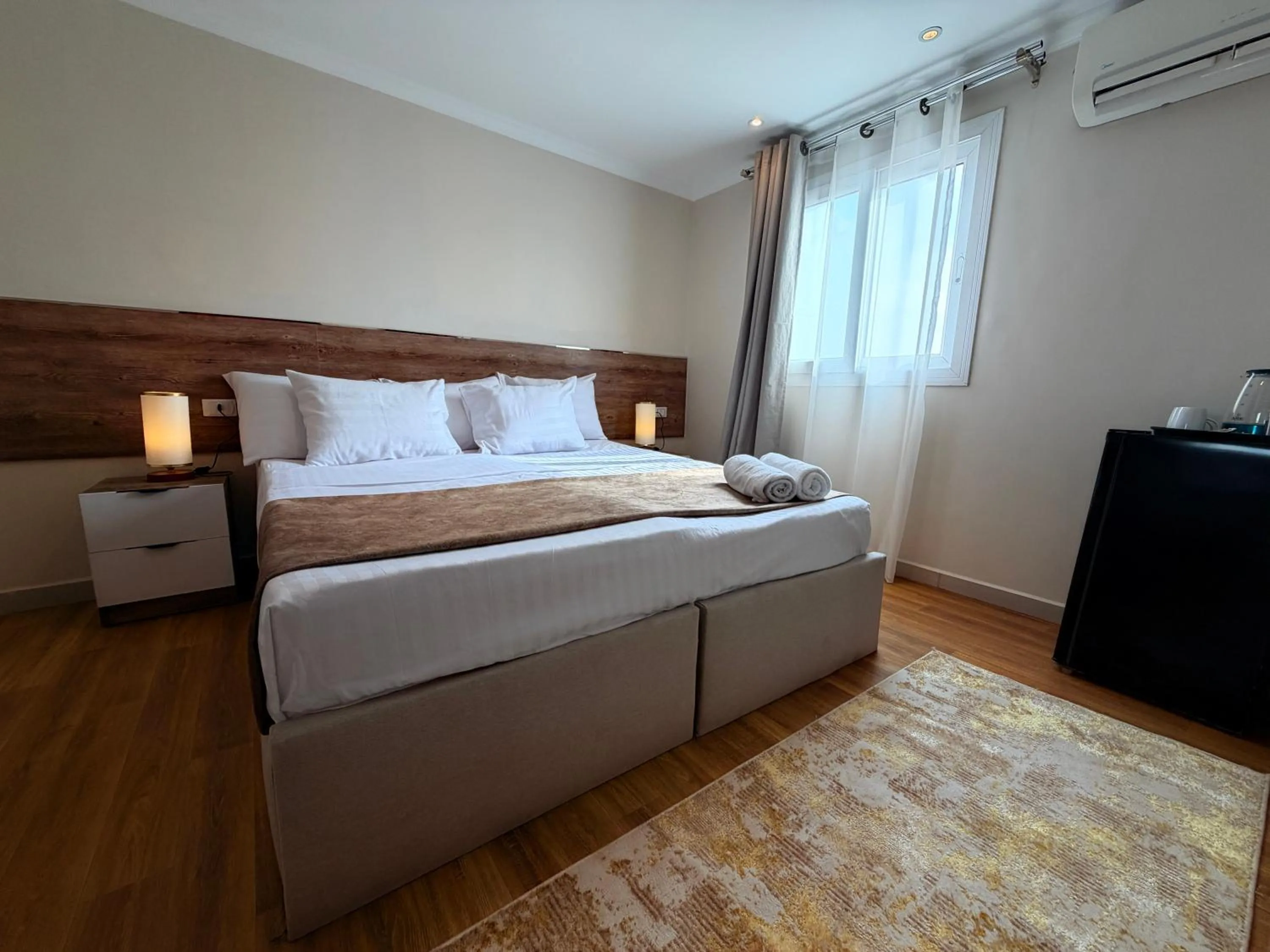 Bed in Eco green pyramids hotel