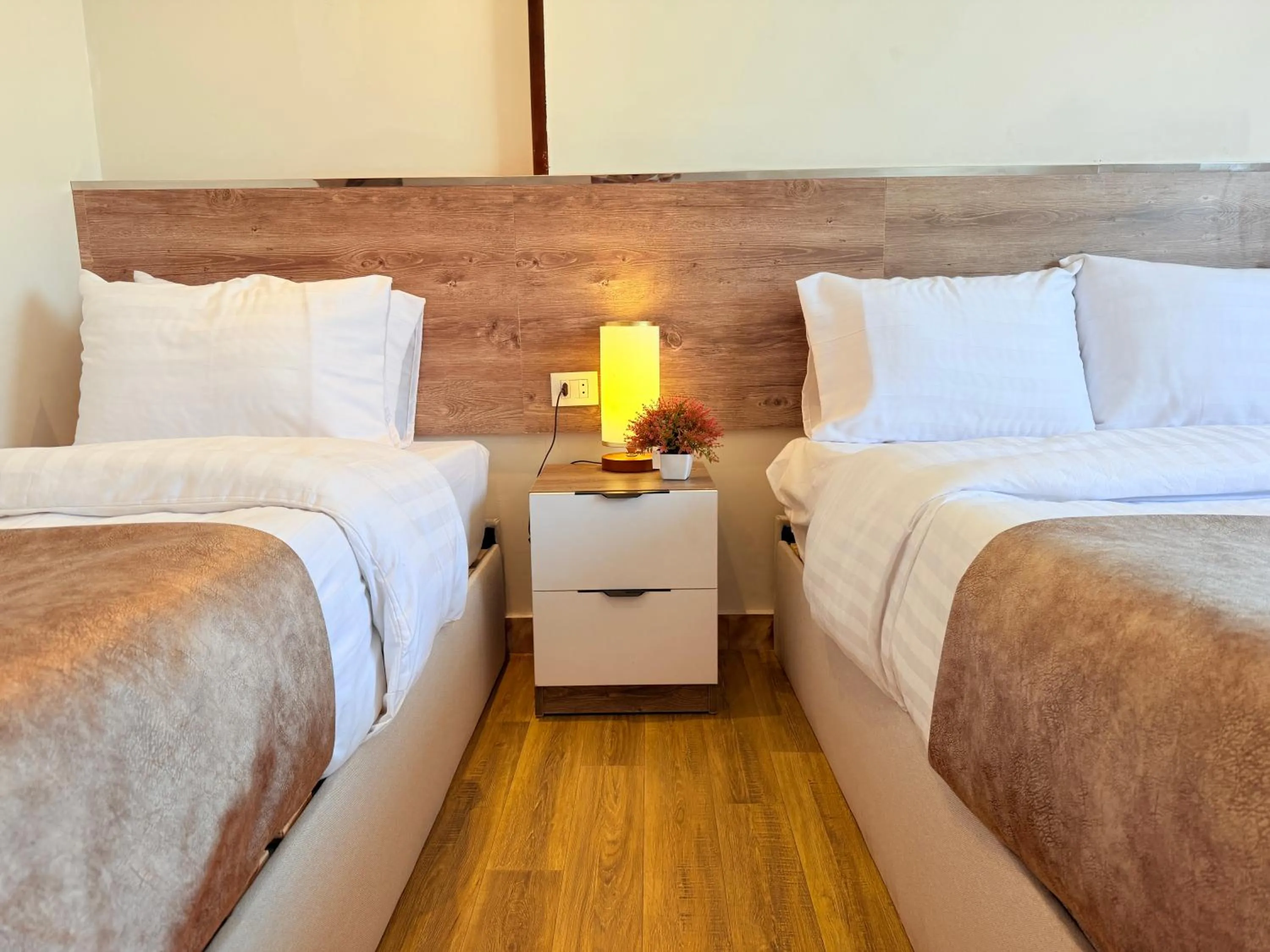 Bed in Eco green pyramids hotel