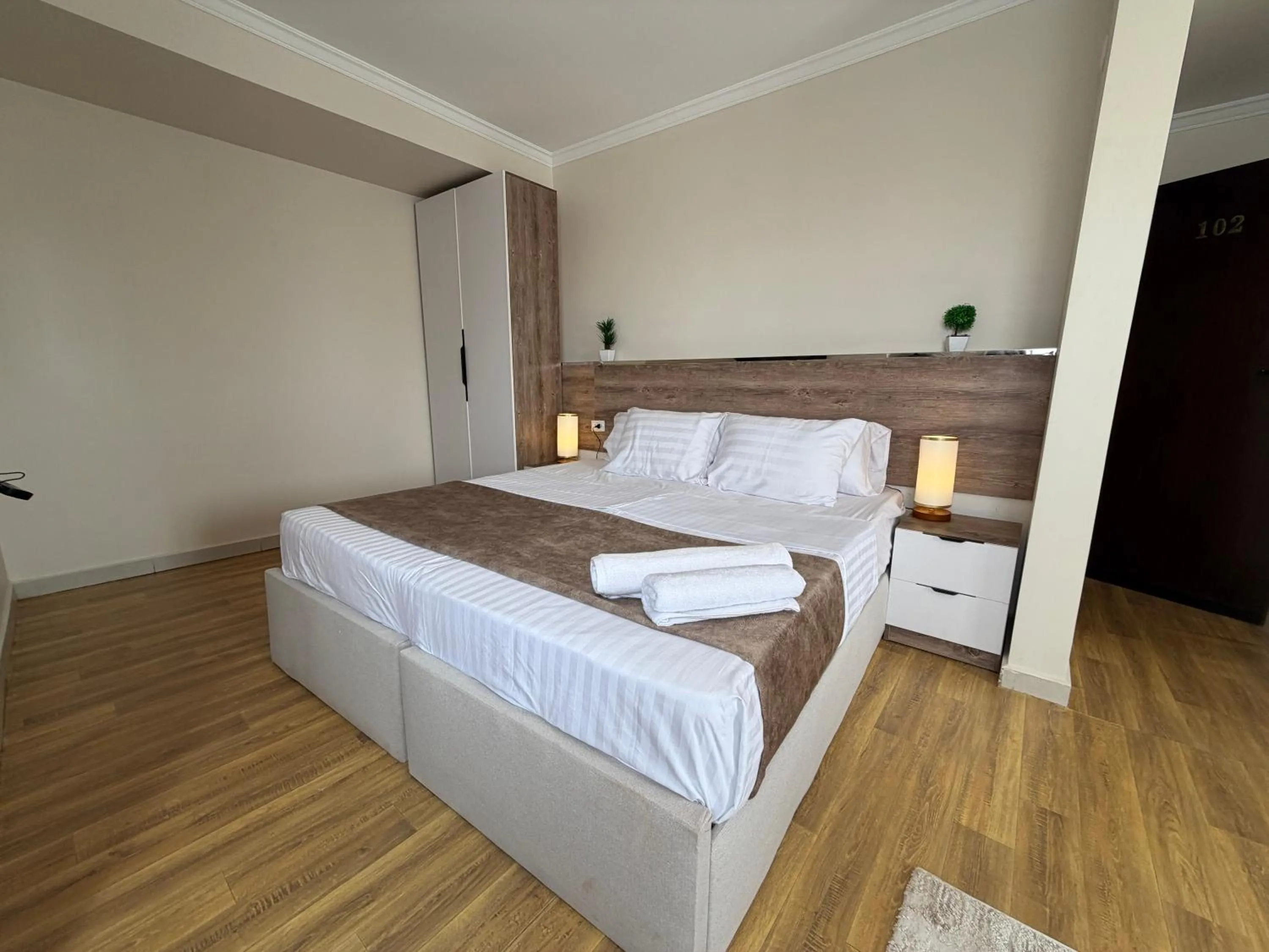 Bed in Eco green pyramids hotel