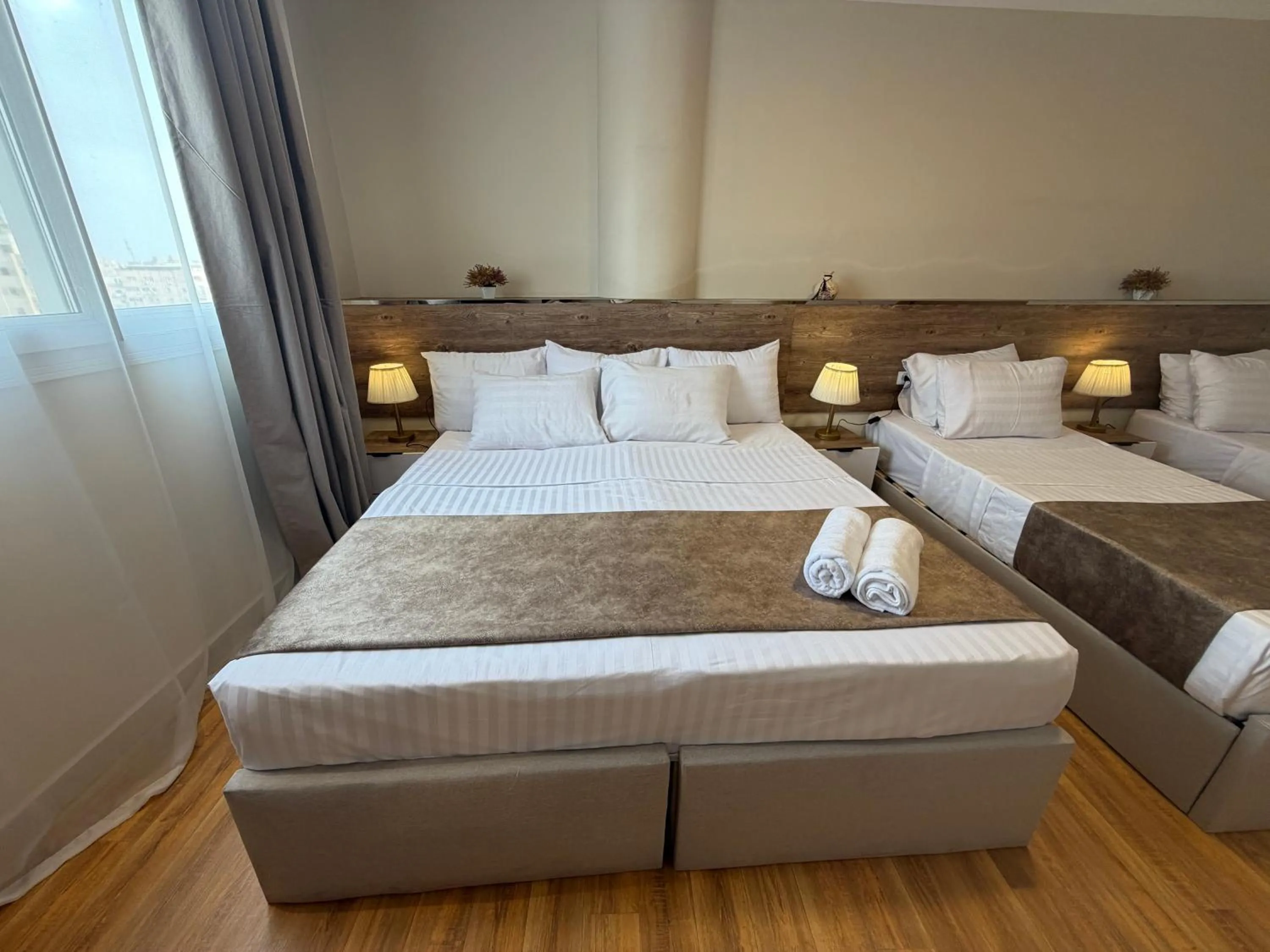 Bed in Eco green pyramids hotel