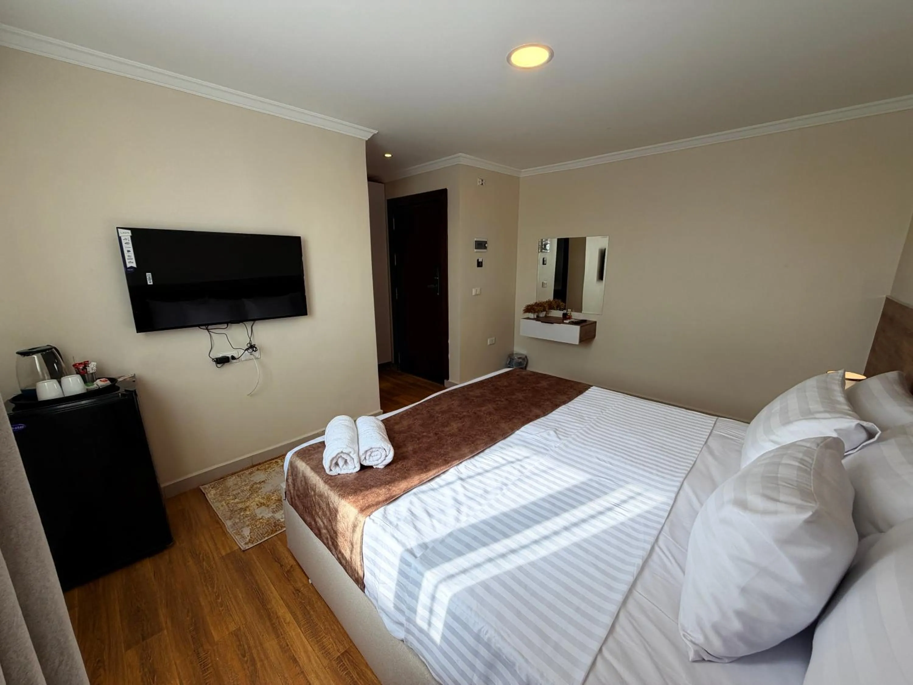 Bed in Eco green pyramids hotel