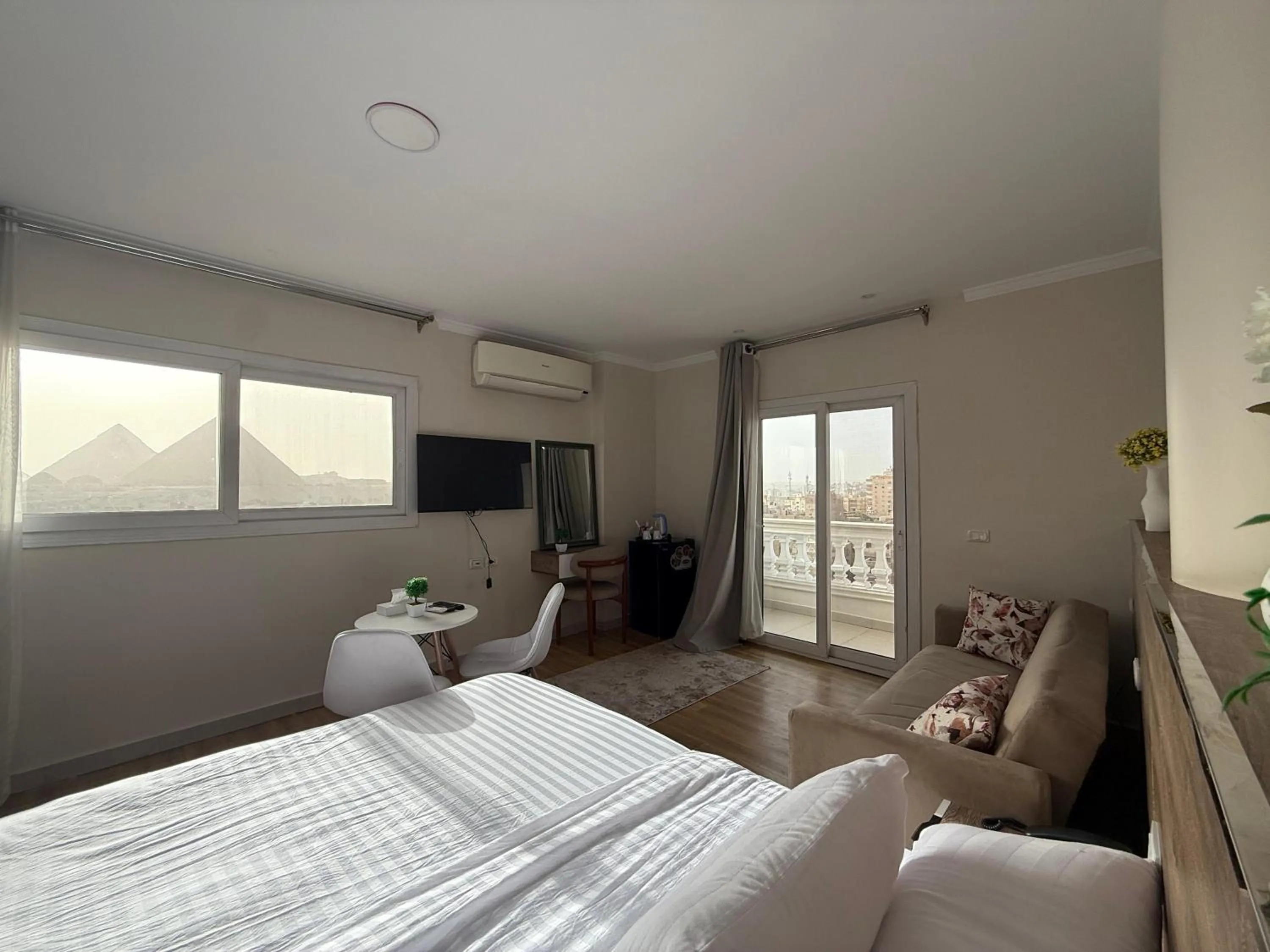 Bed in Eco green pyramids hotel