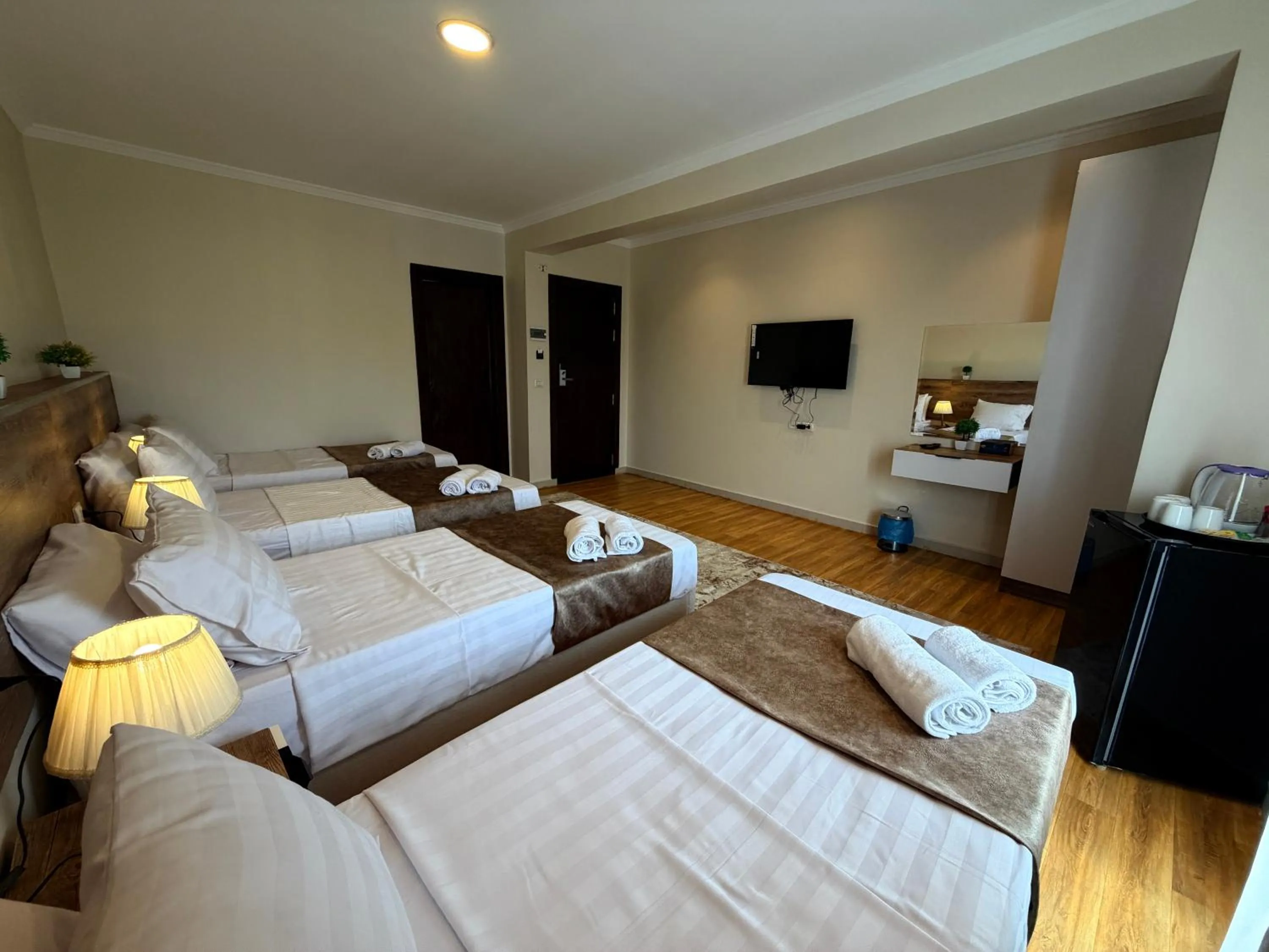 Bed in Eco green pyramids hotel