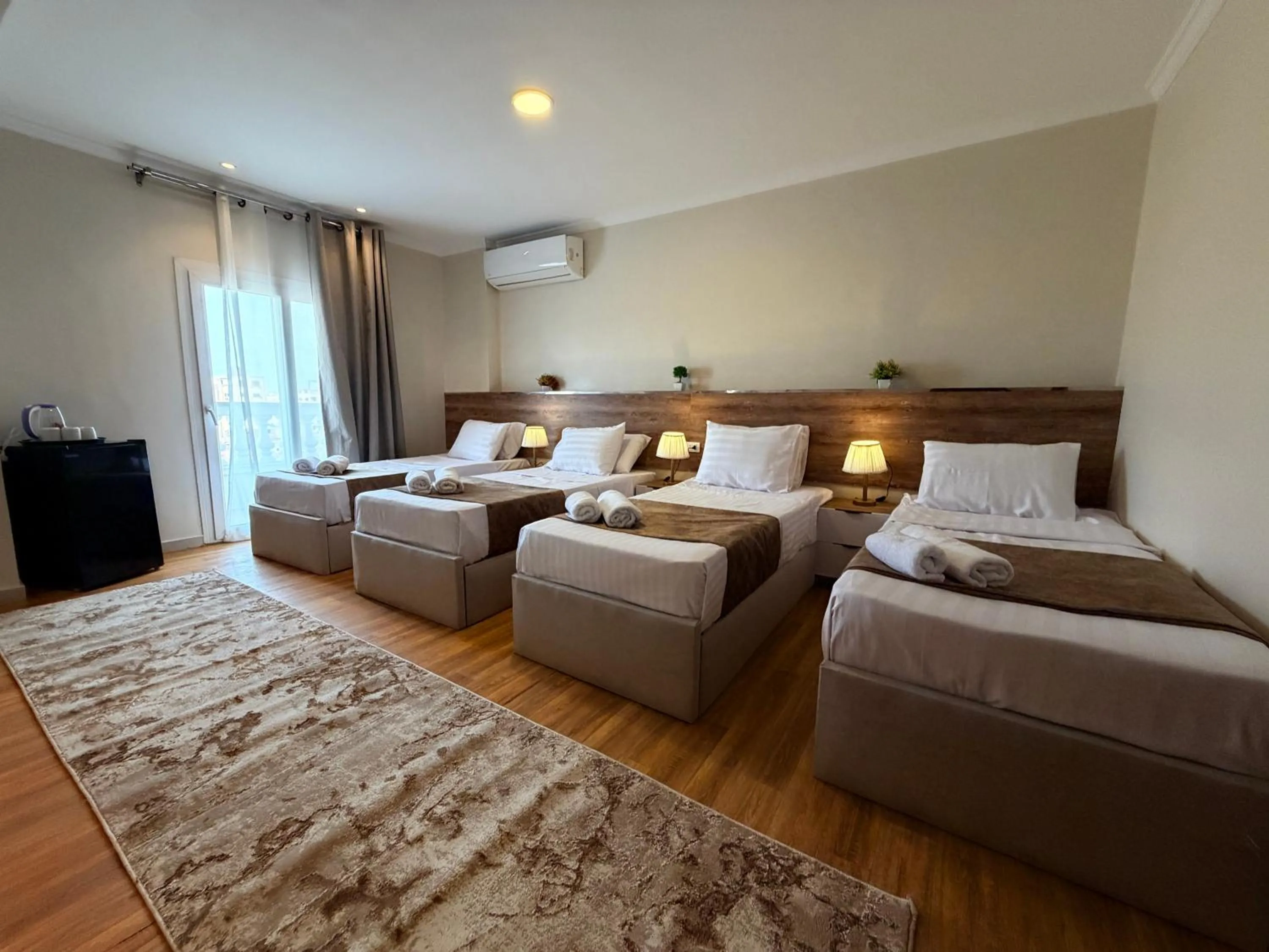 Bed in Eco green pyramids hotel