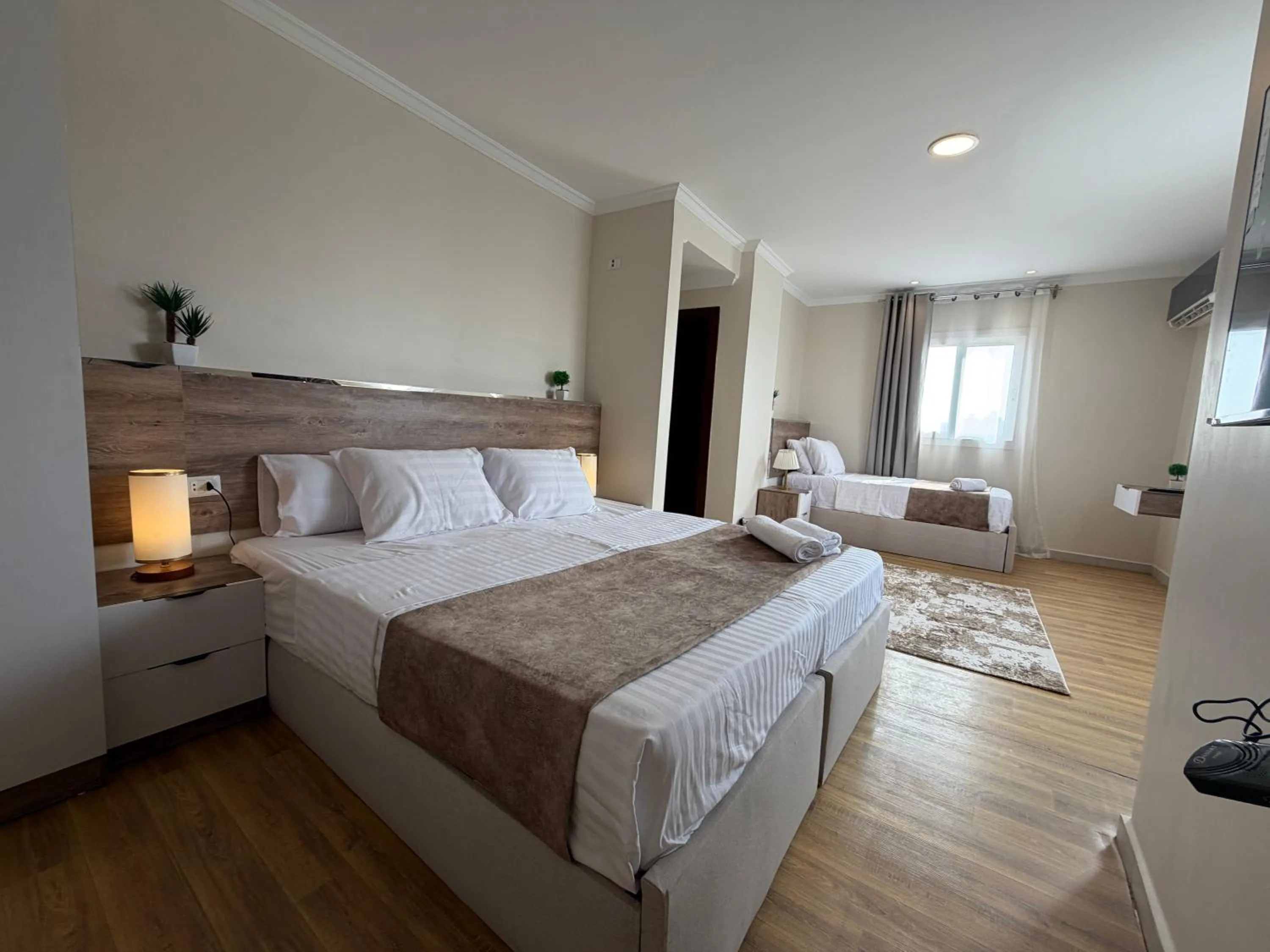 Bed in Eco green pyramids hotel