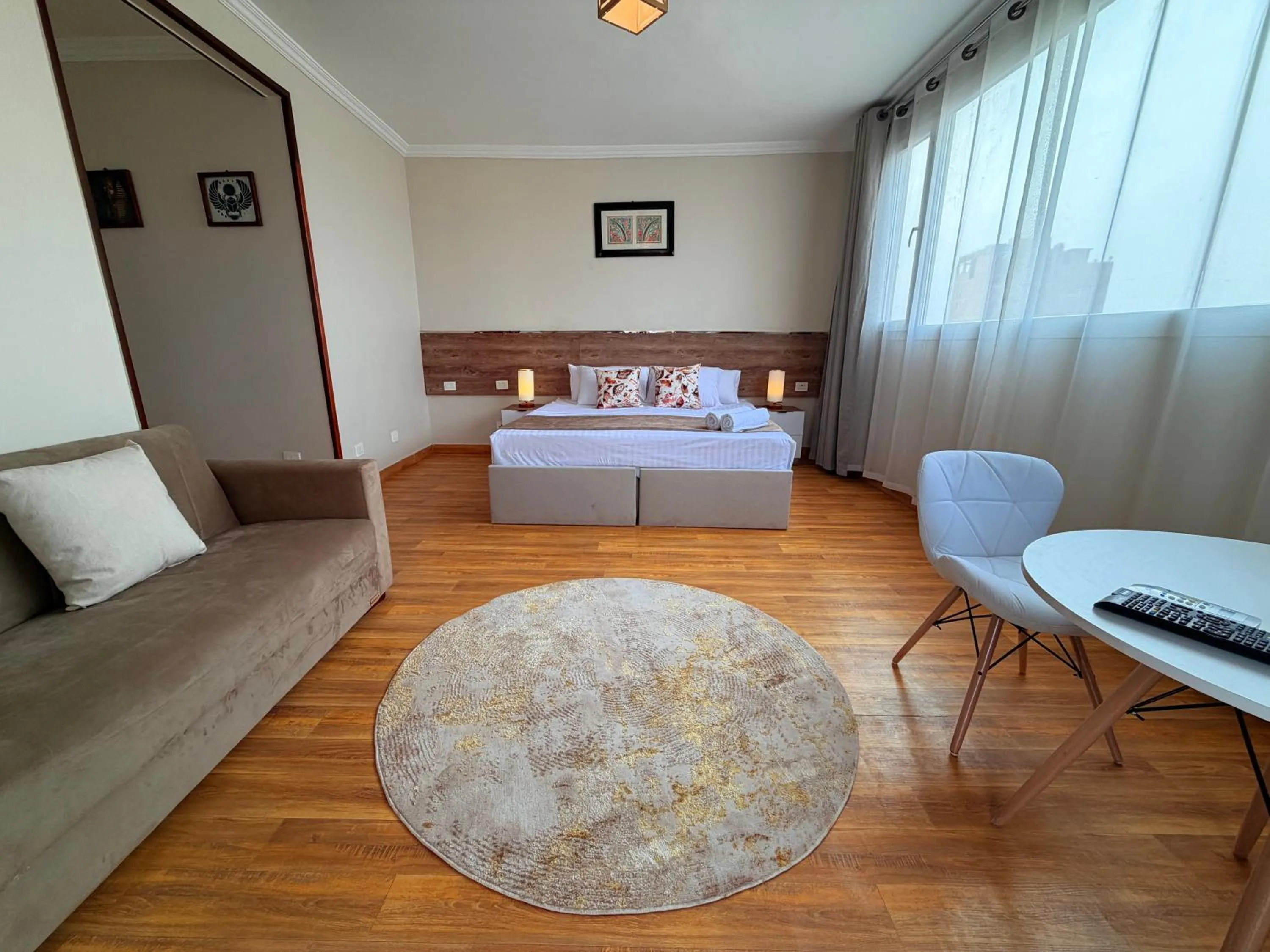 Bed in Eco green pyramids hotel