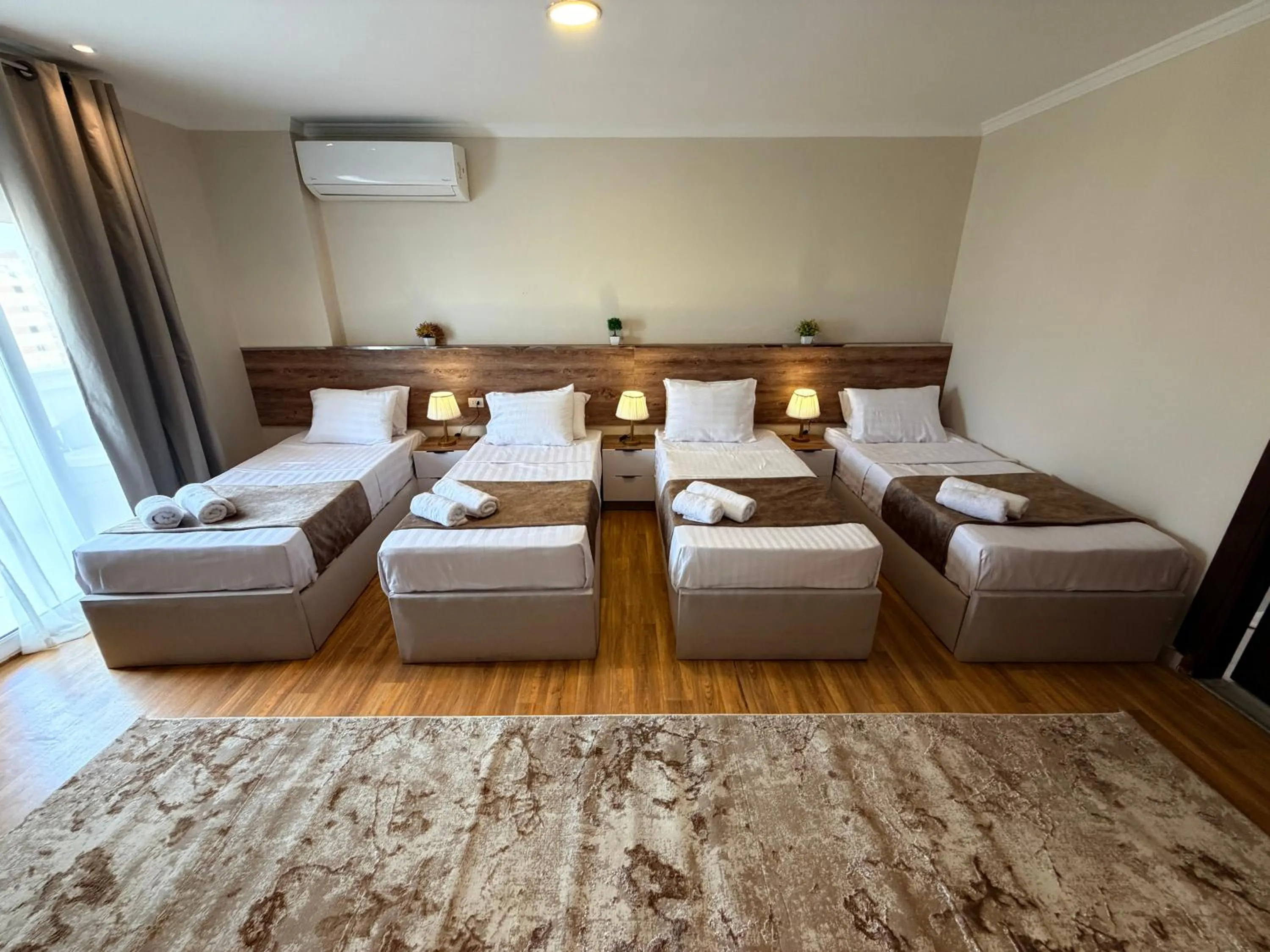 Bed in Eco green pyramids hotel