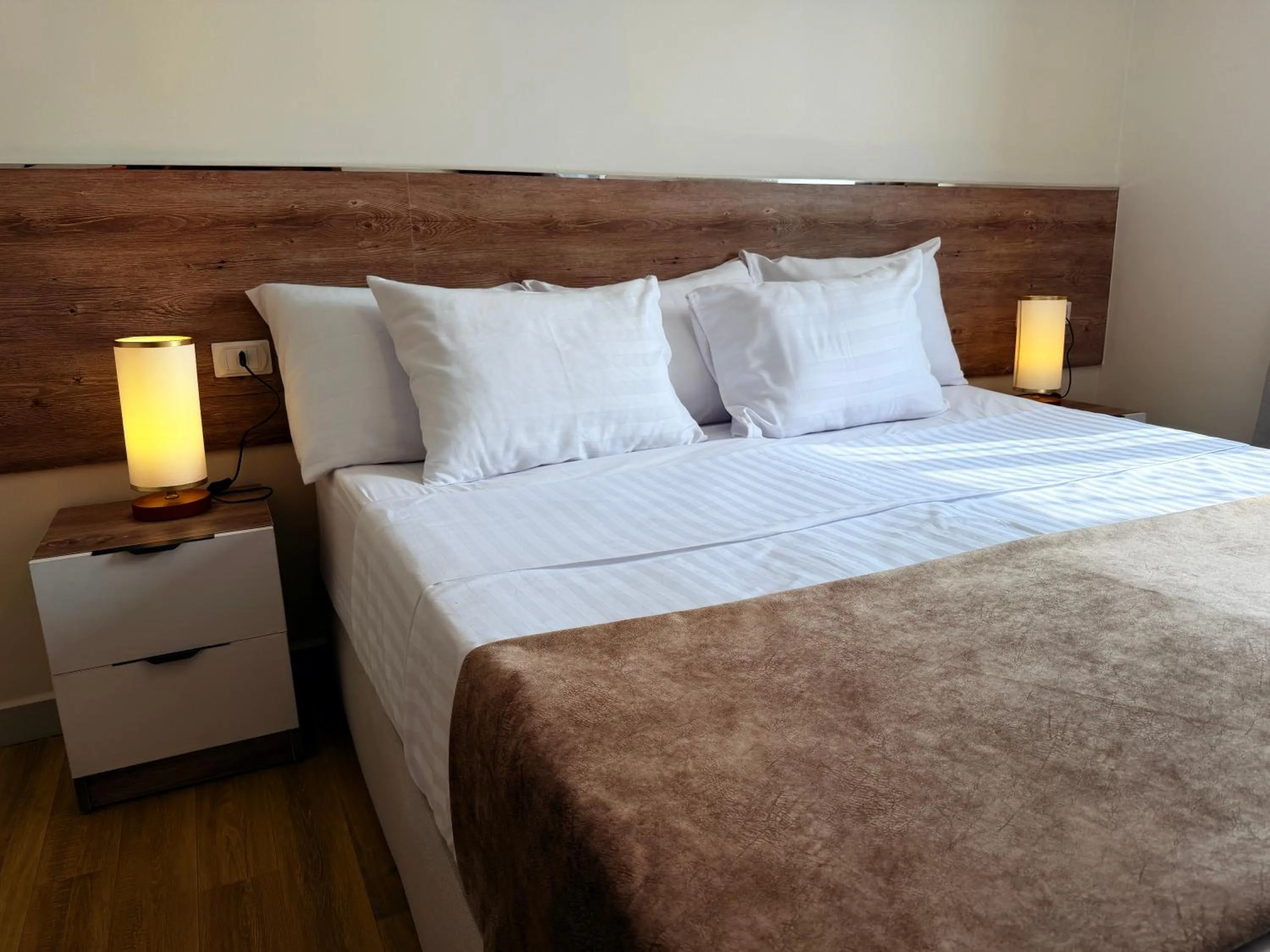 Bed in Eco green pyramids hotel