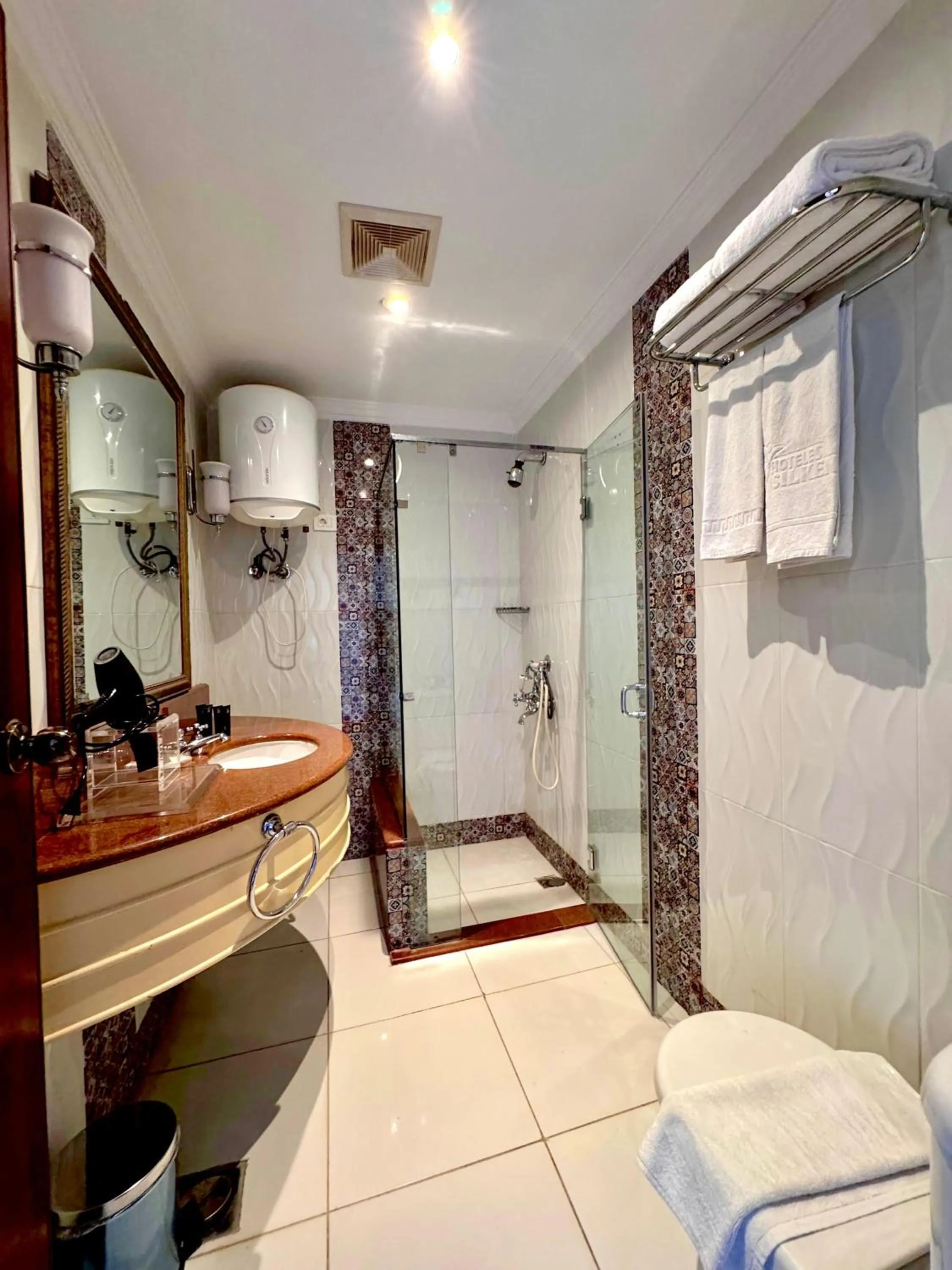 Shower in PYRAMIDS TOWER Inn