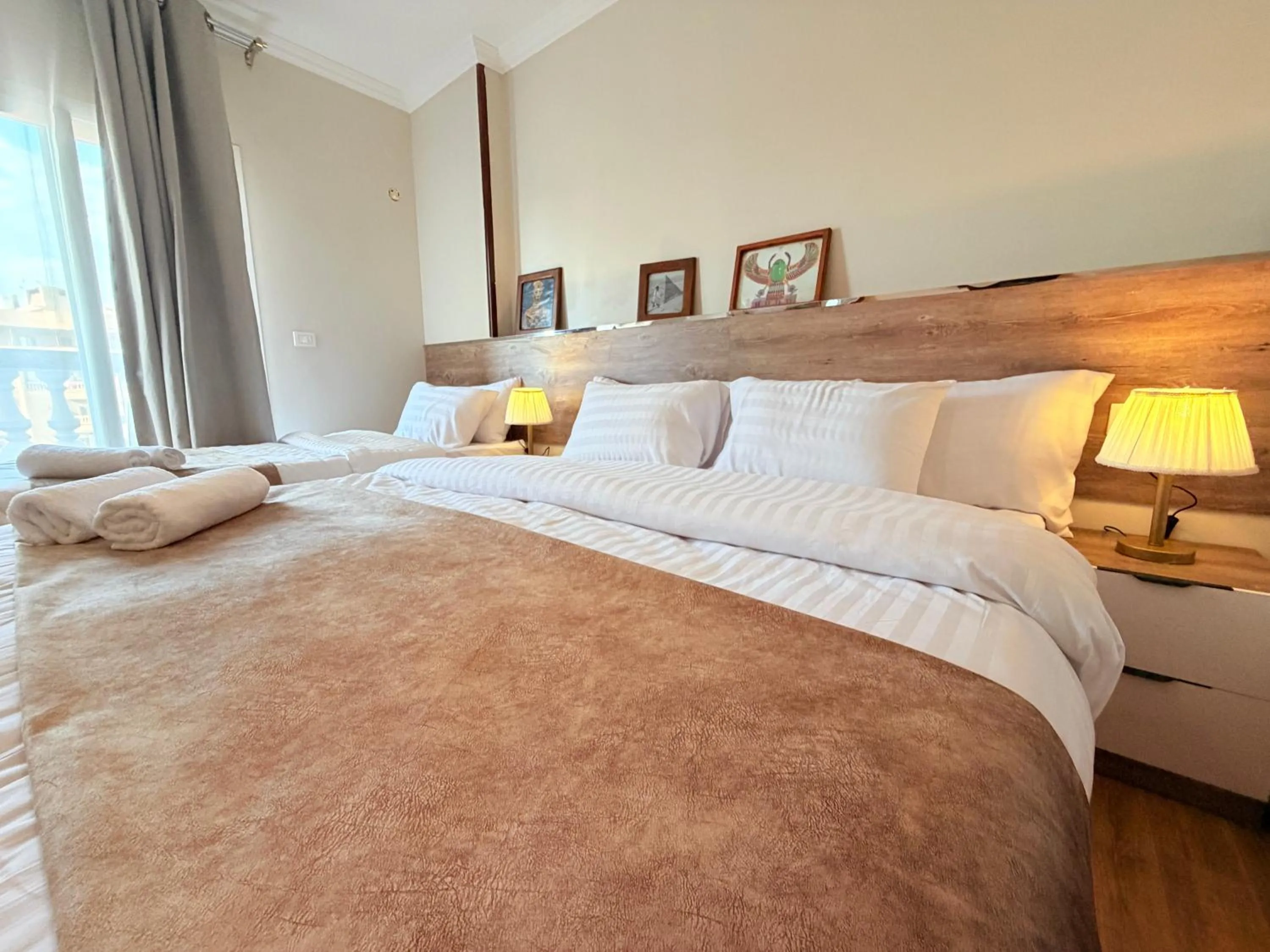 Bed in Eco green pyramids hotel